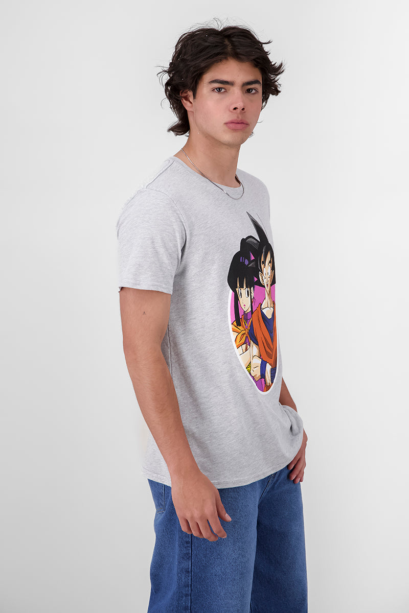 Goku & Milk shirt Jaspe Gray