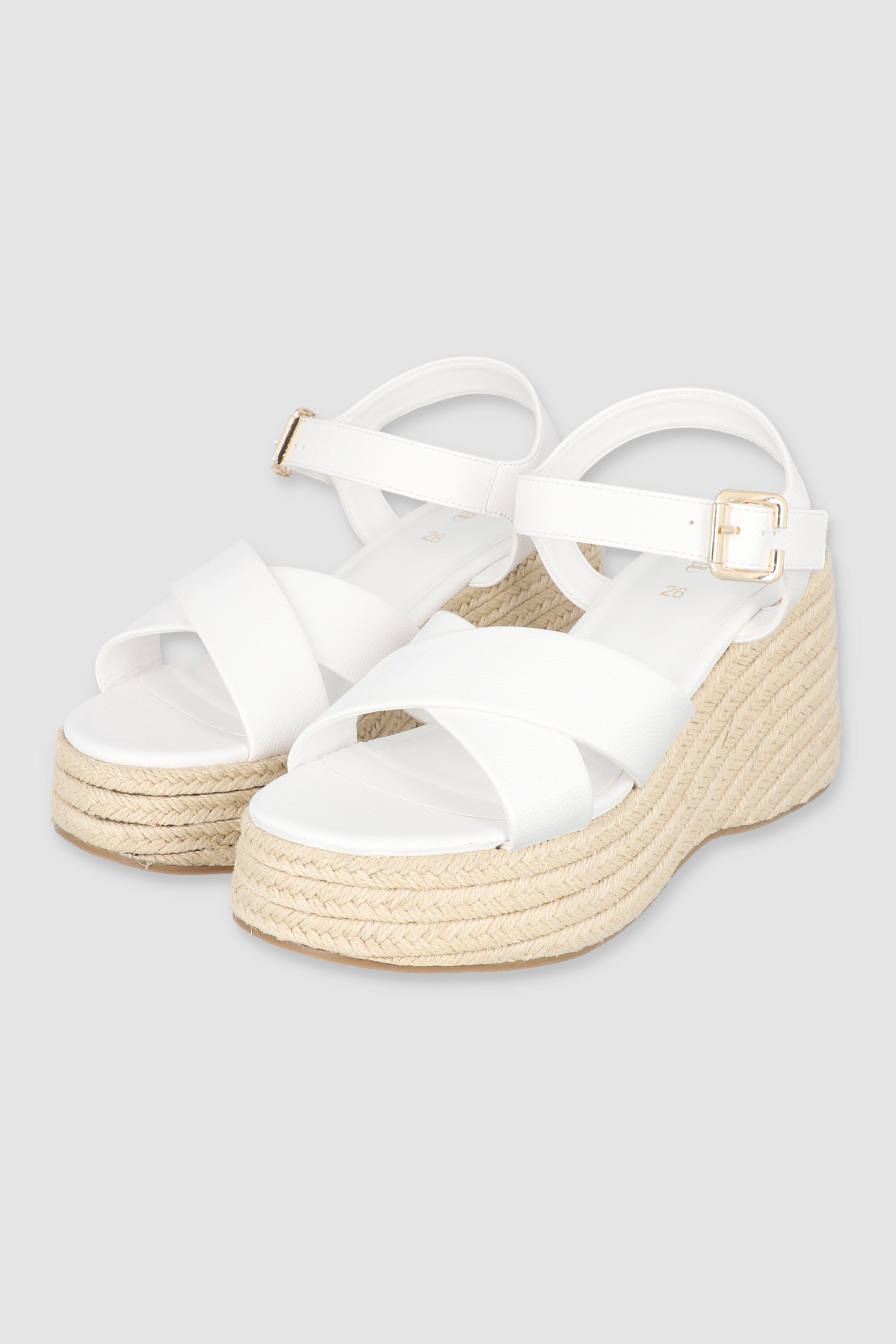 Cuña Yute Plataforma BLANCO