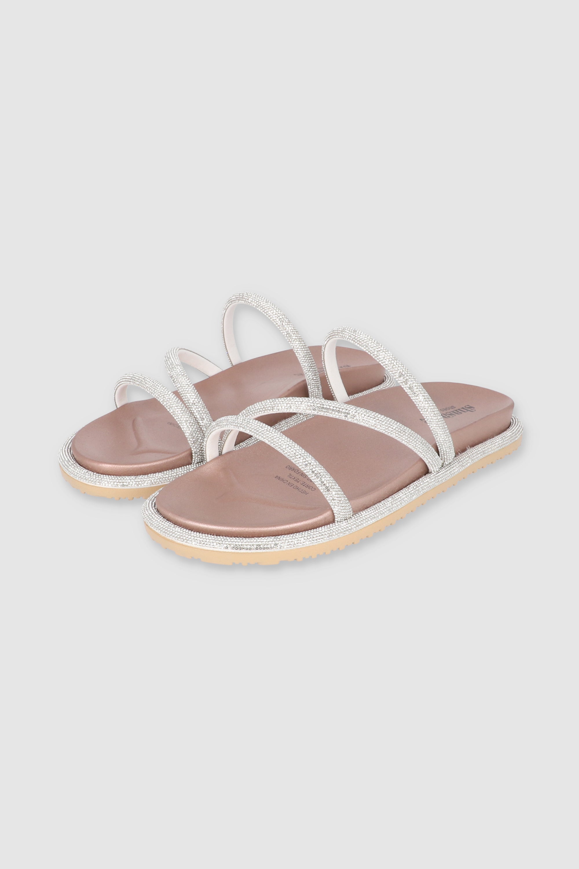Triple Sandal Strip Bill Edge Rose gold