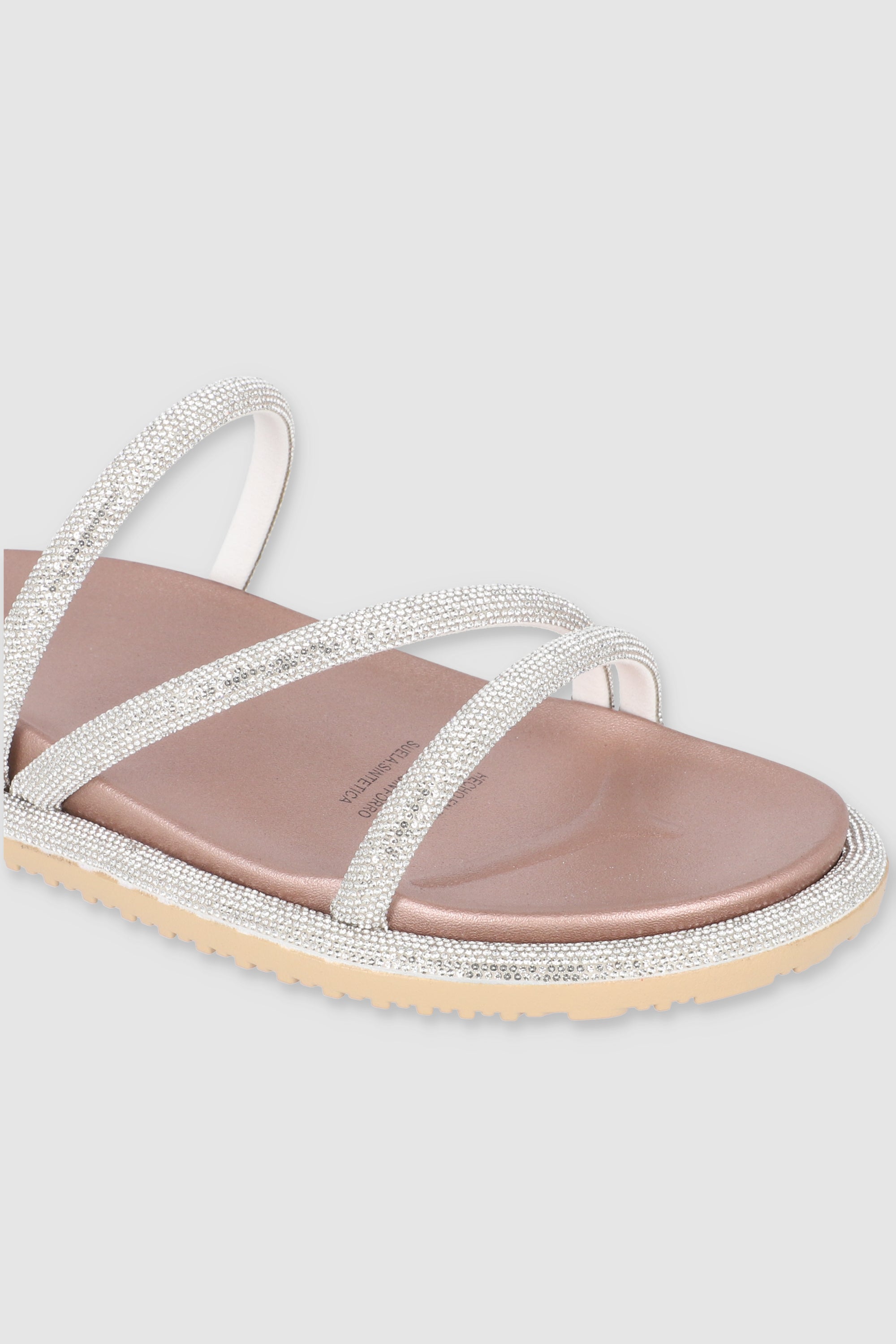 Triple Sandal Strip Bill Edge Rose gold