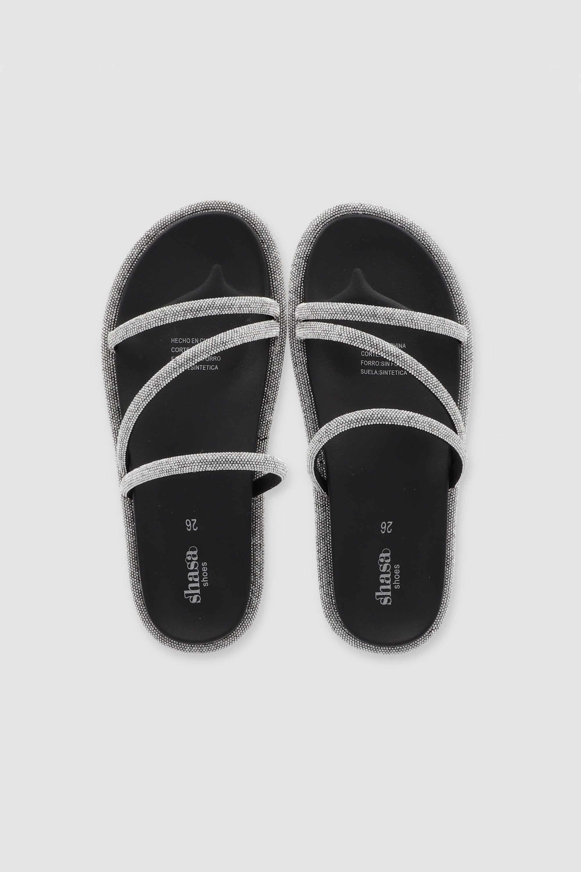 Triple Sandal Strip Bill Edge BLACK