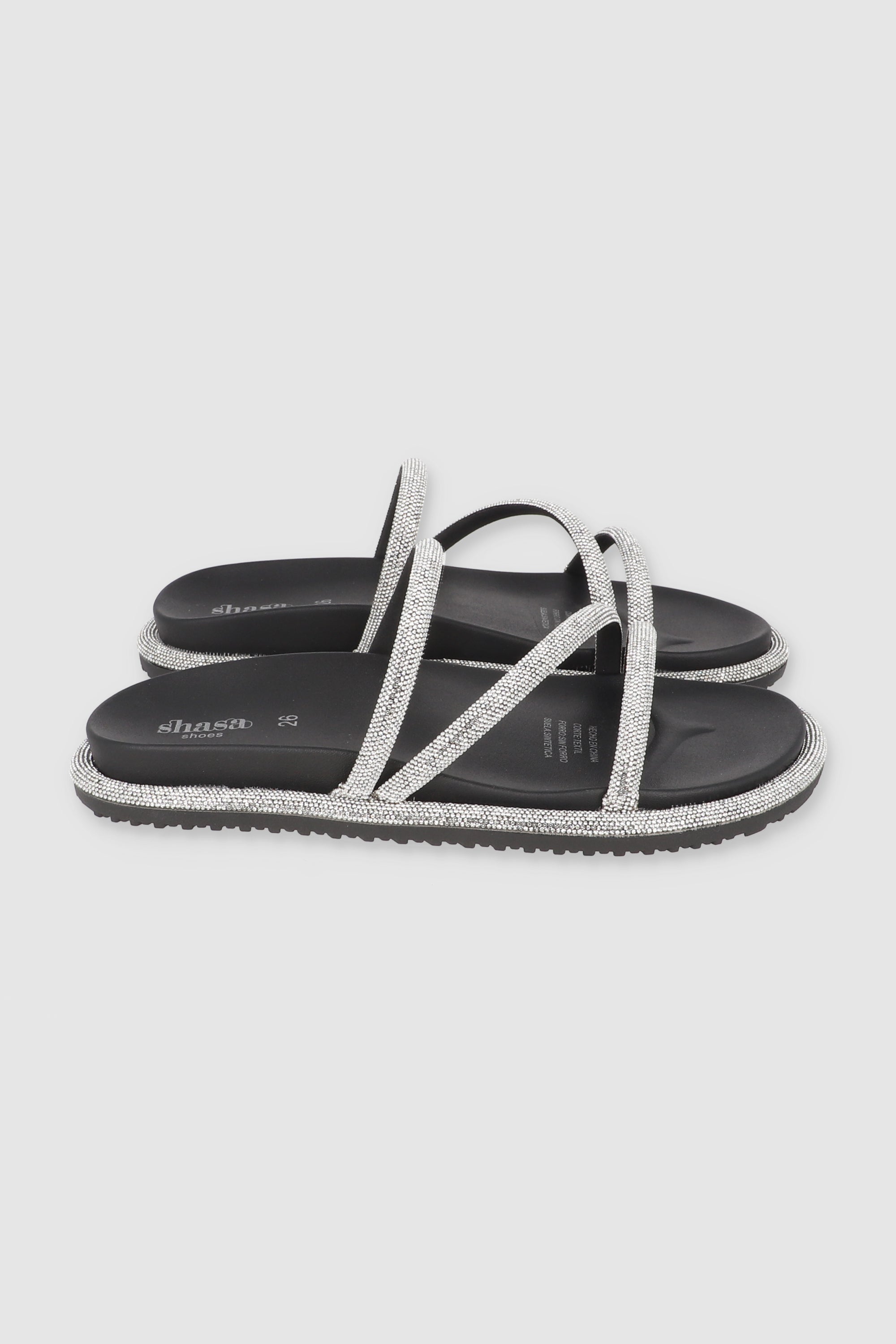 Triple Sandal Strip Bill Edge BLACK