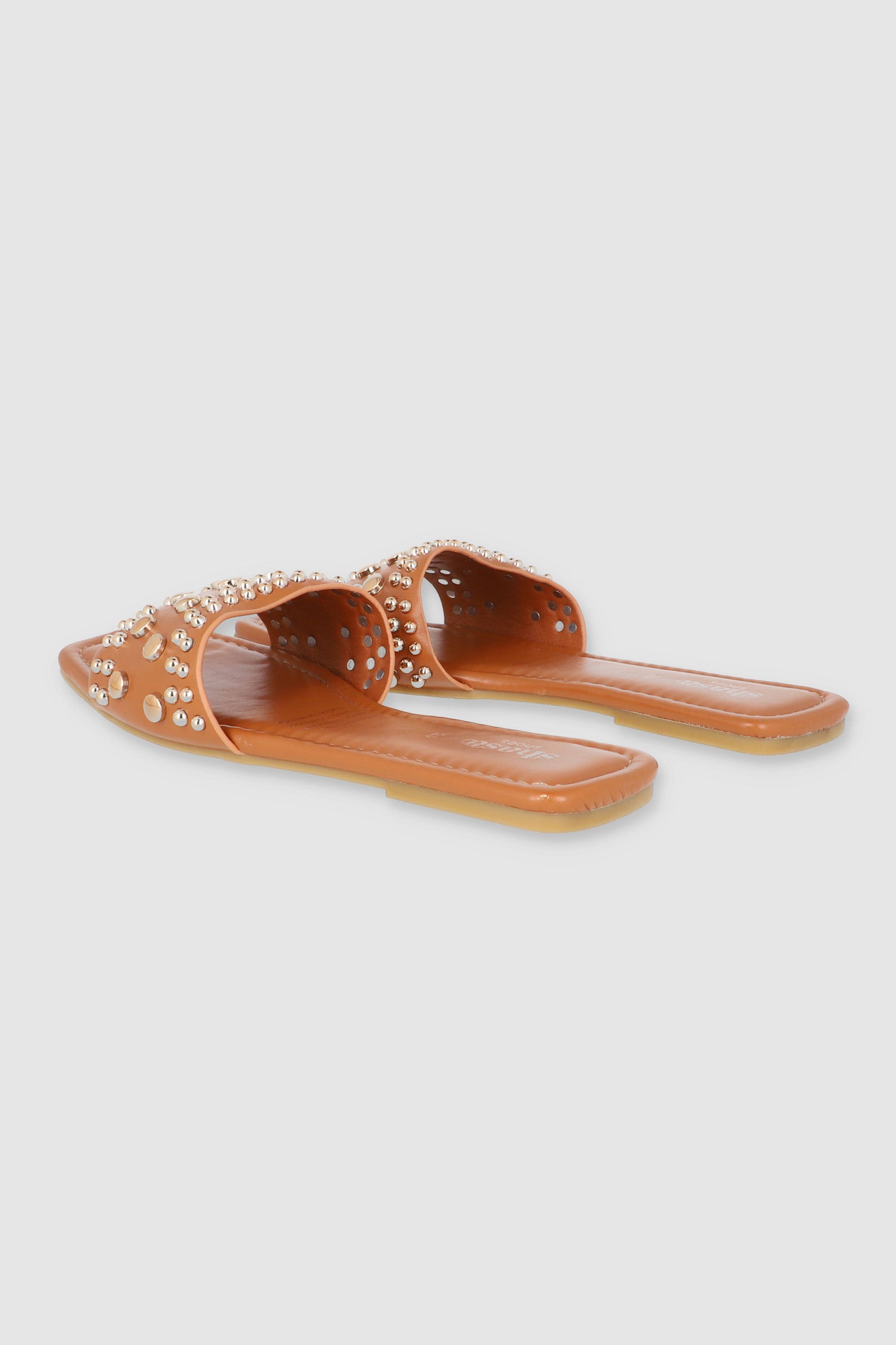 Sandalia Studs Pu CAMEL