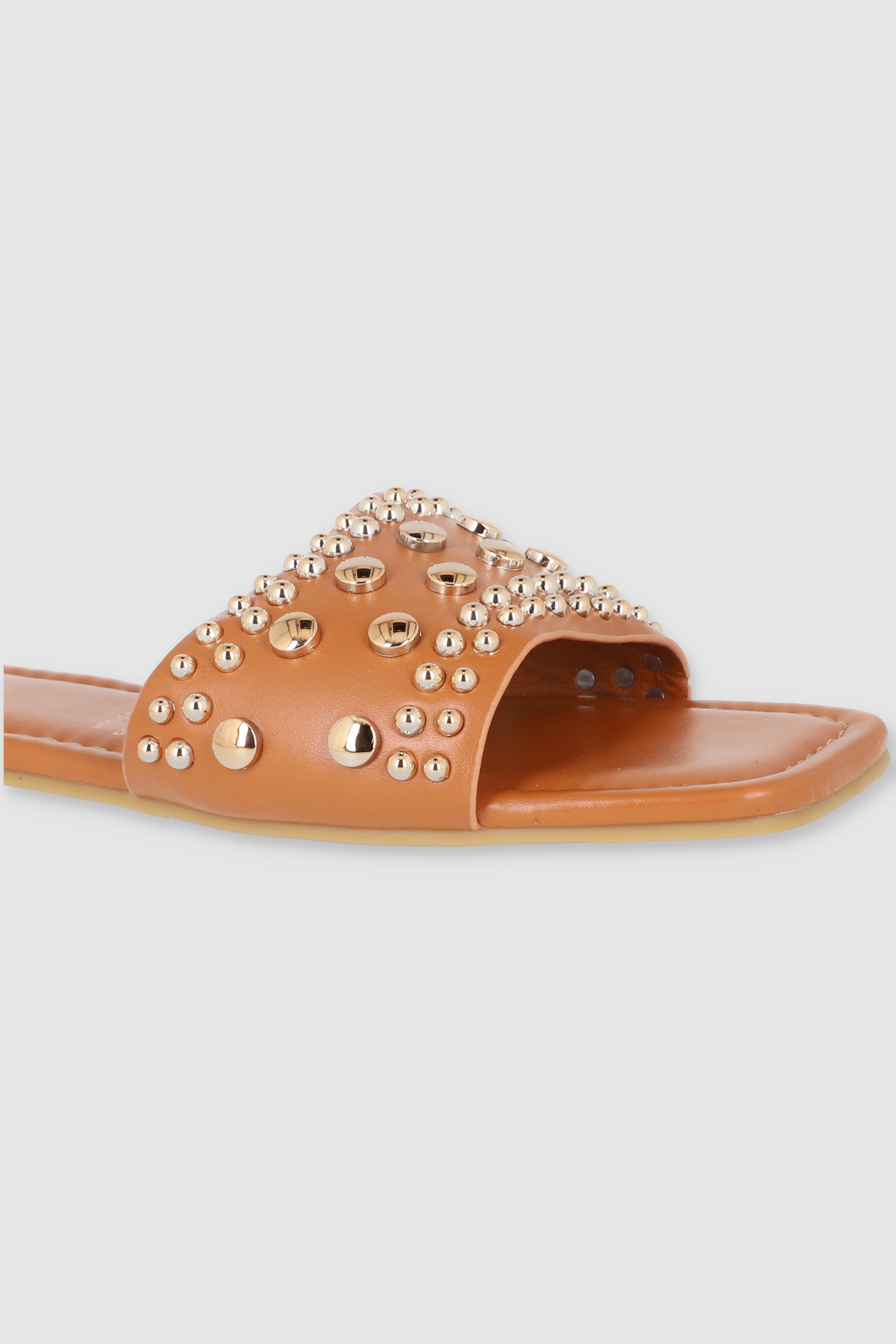 Sandalia Studs Pu CAMEL