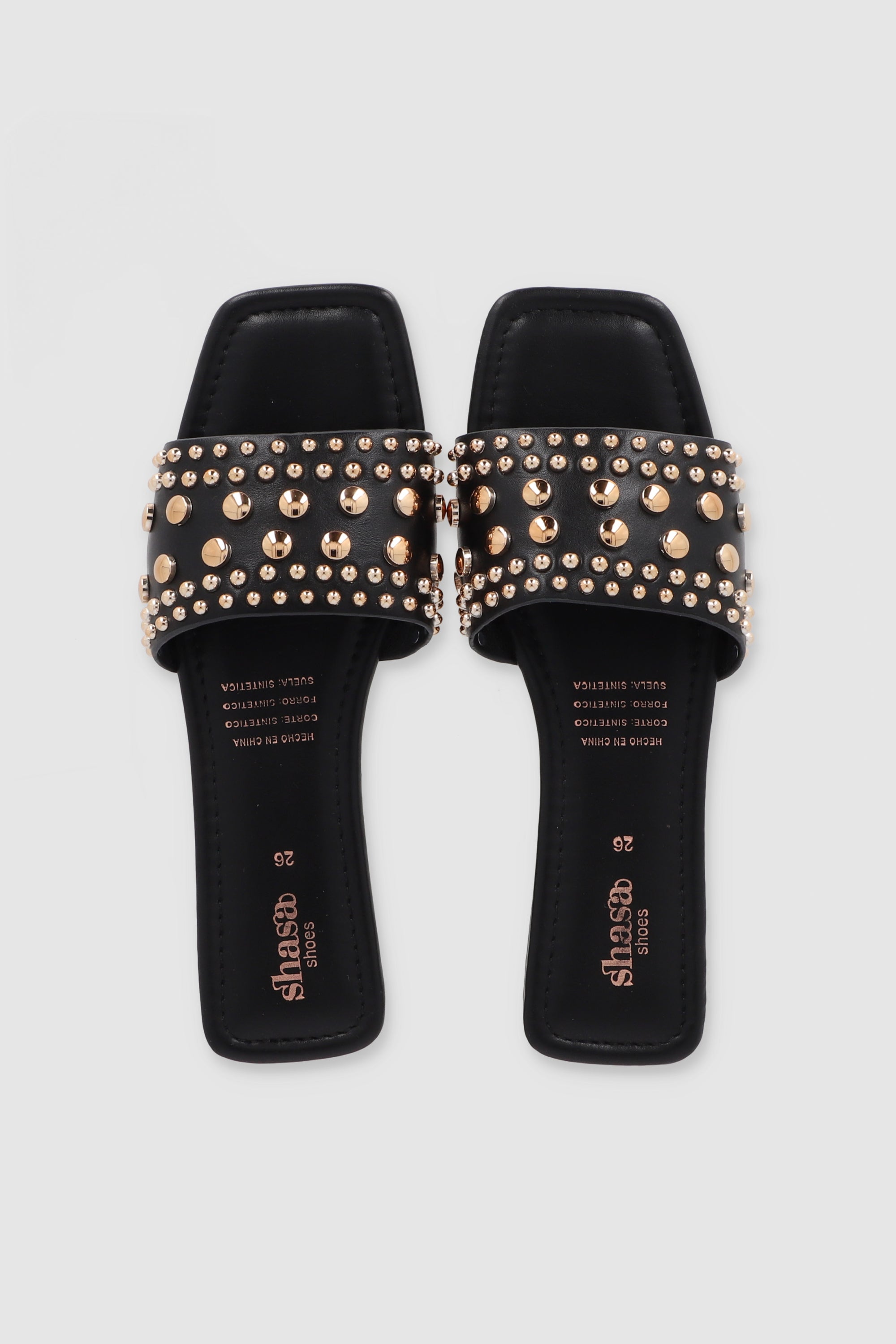 Sandalia Studs Pu BLACK