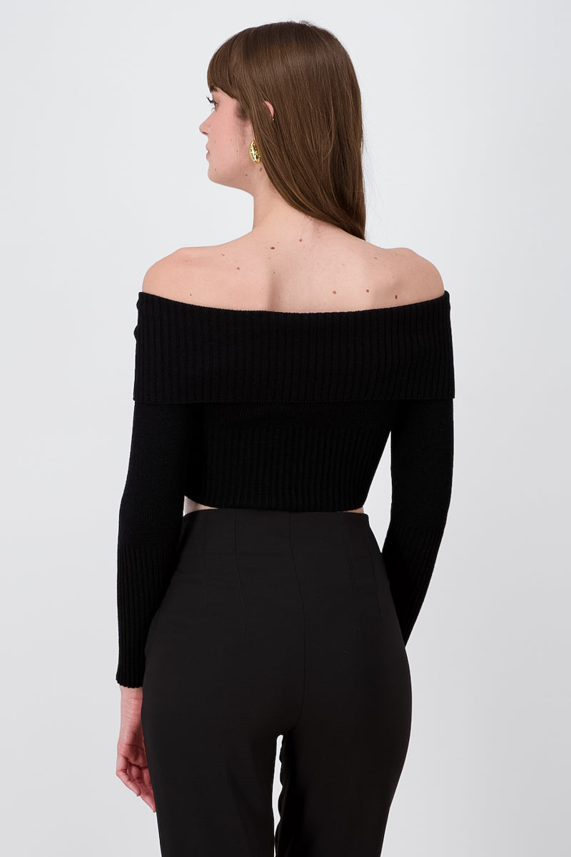 Long sleeve nose closure BLACK