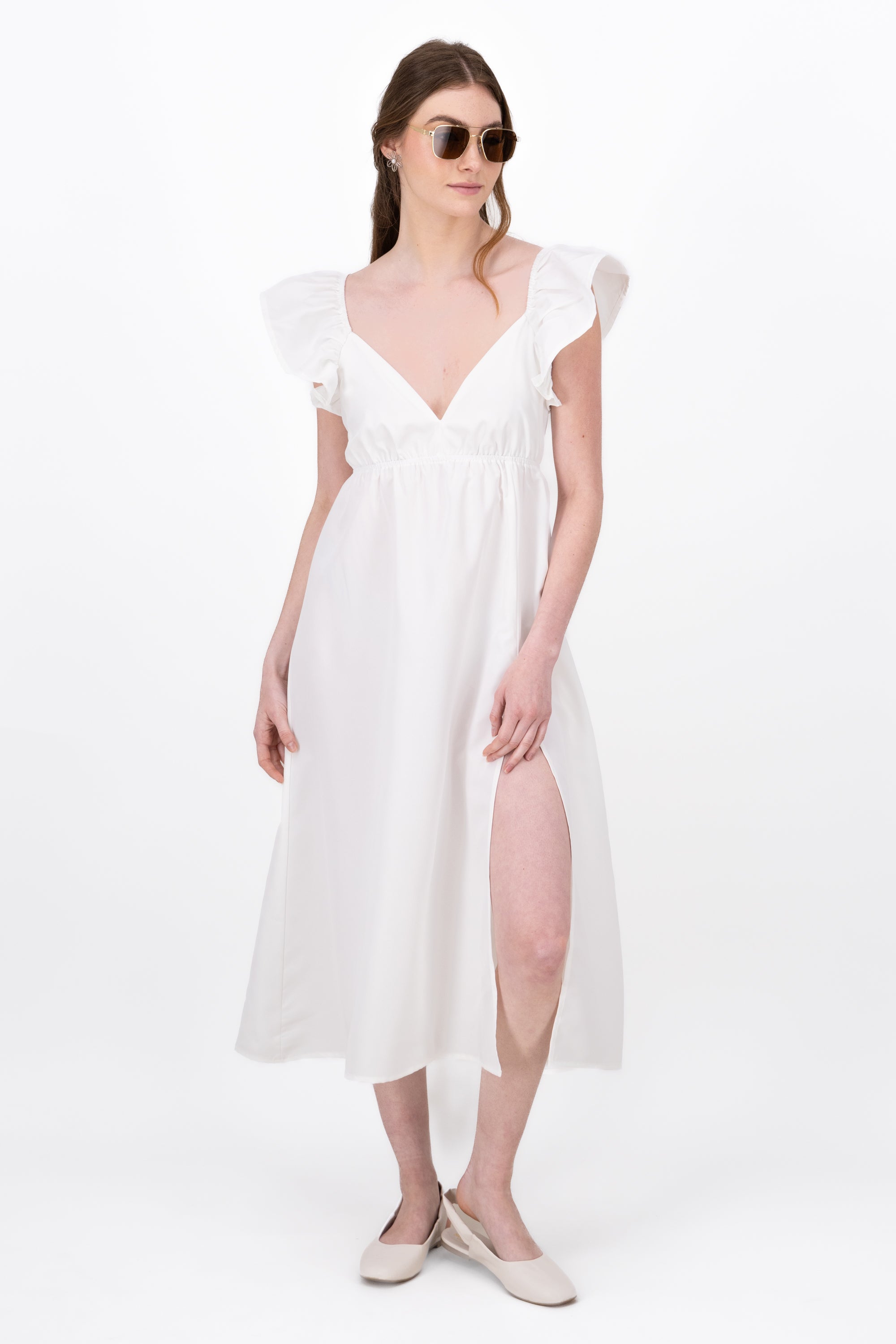 Vestido Maxi Liso BLANCO