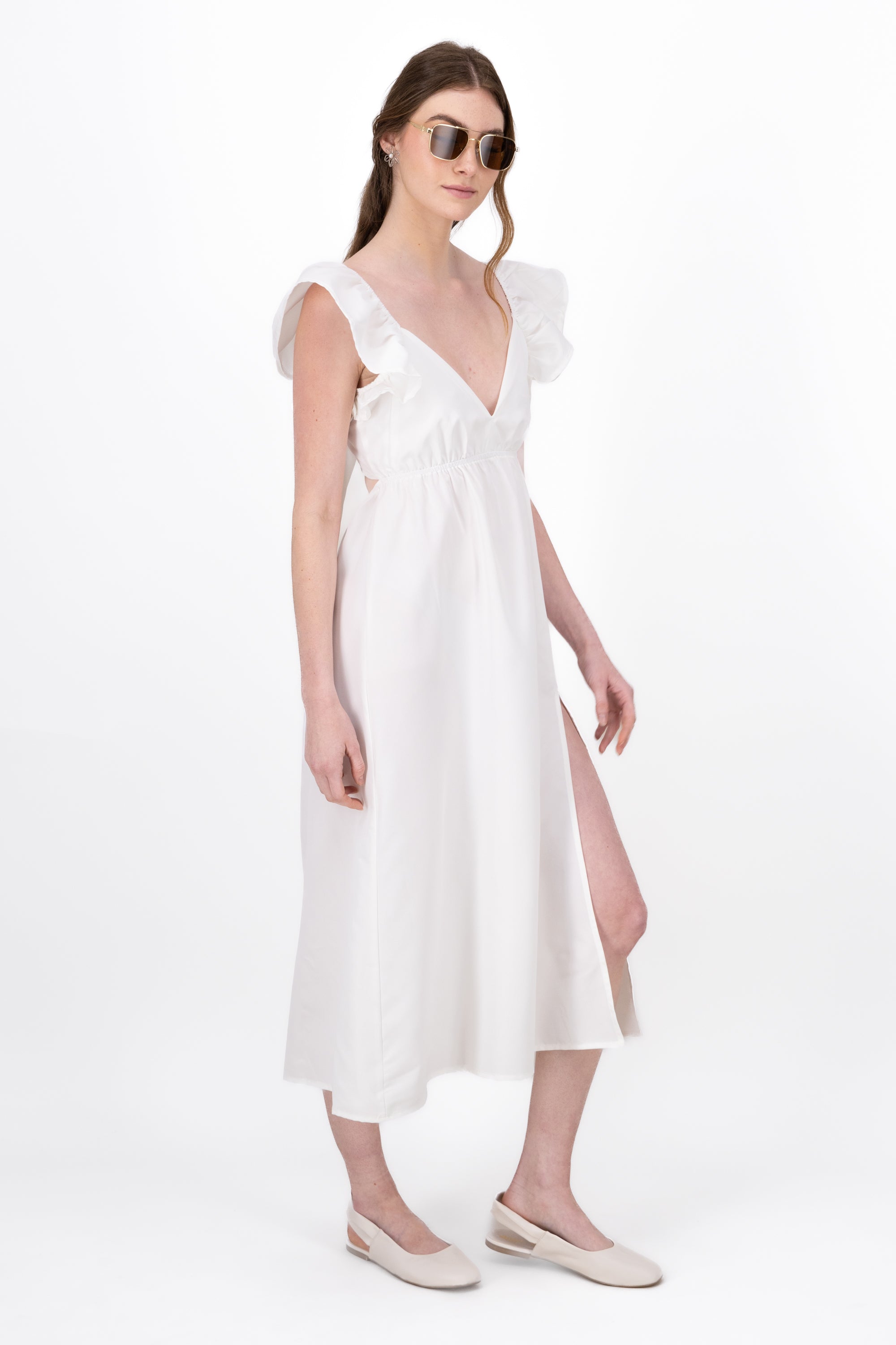 Vestido Maxi Liso BLANCO