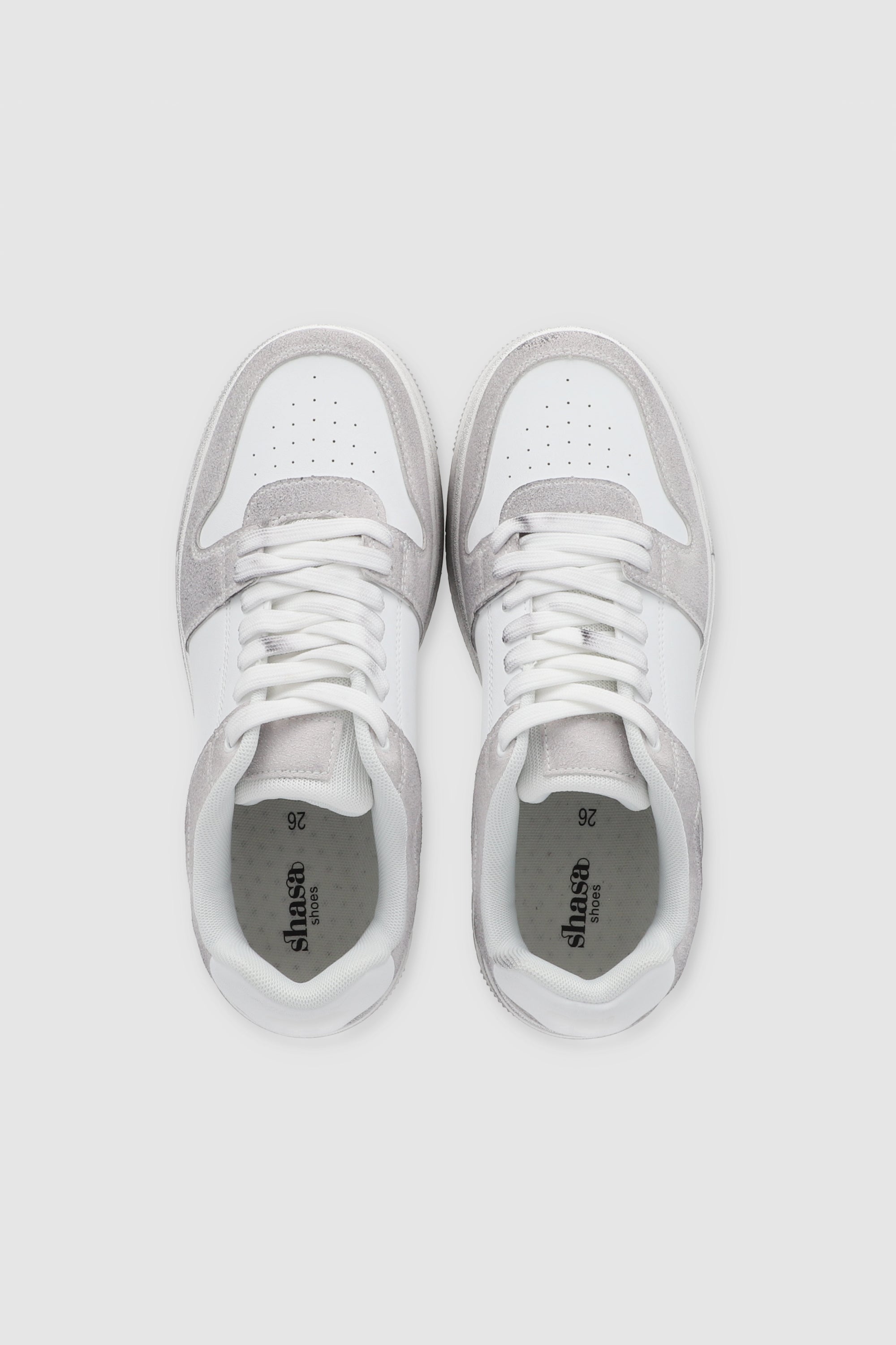 Bicolor Retro Tennis Unglected Label GREY