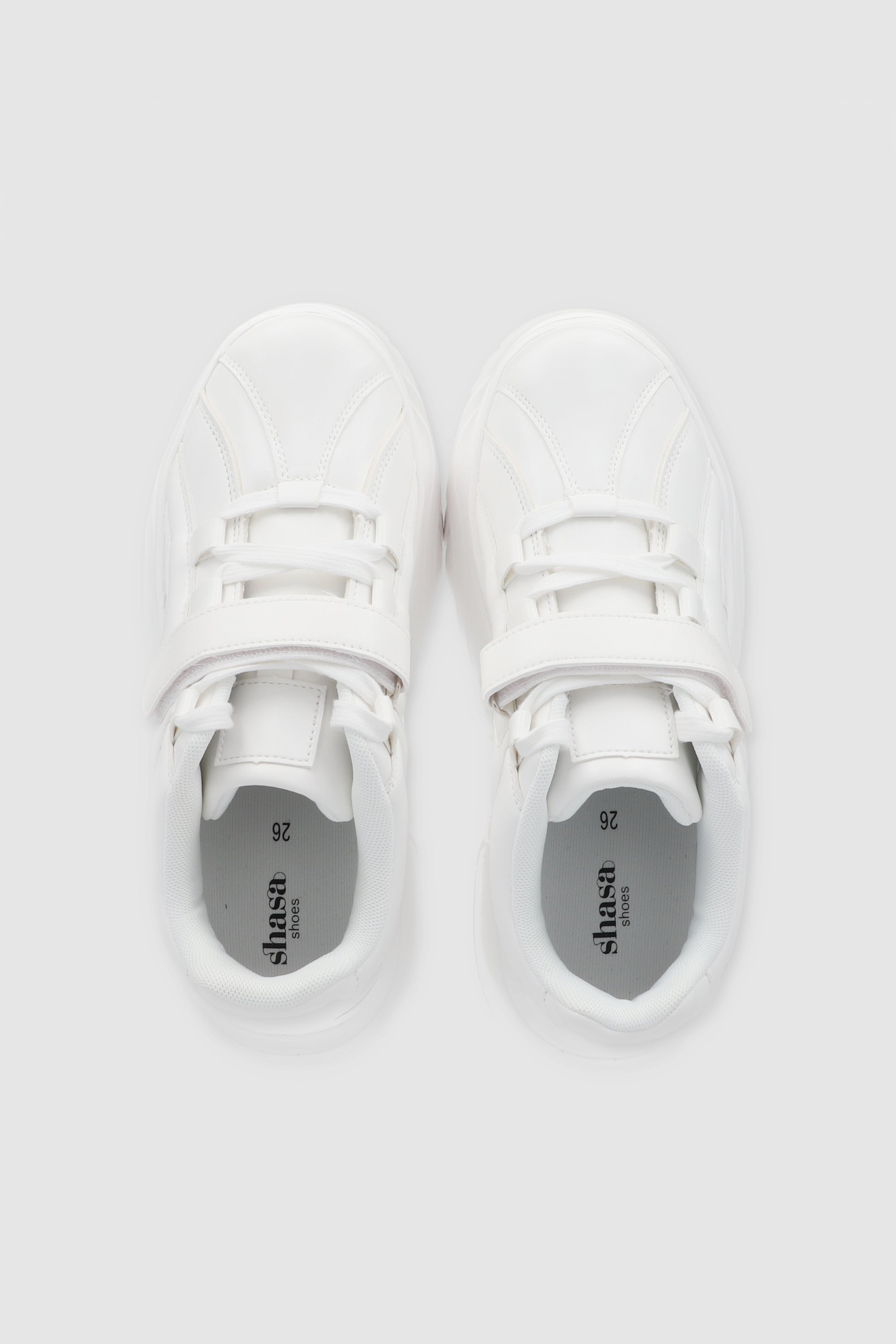 MEGA CHUNKY TENIS DETAIL VELCRO WHITE