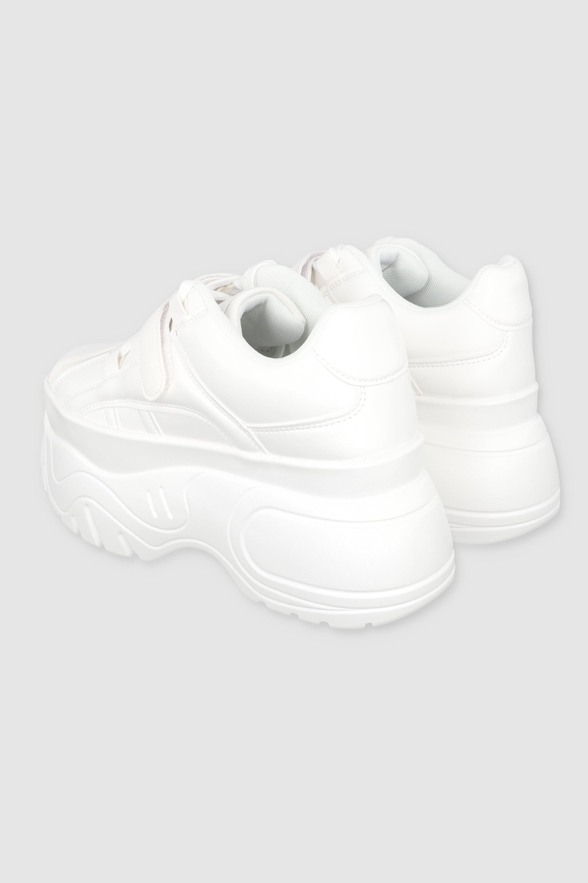 MEGA CHUNKY TENIS DETAIL VELCRO WHITE