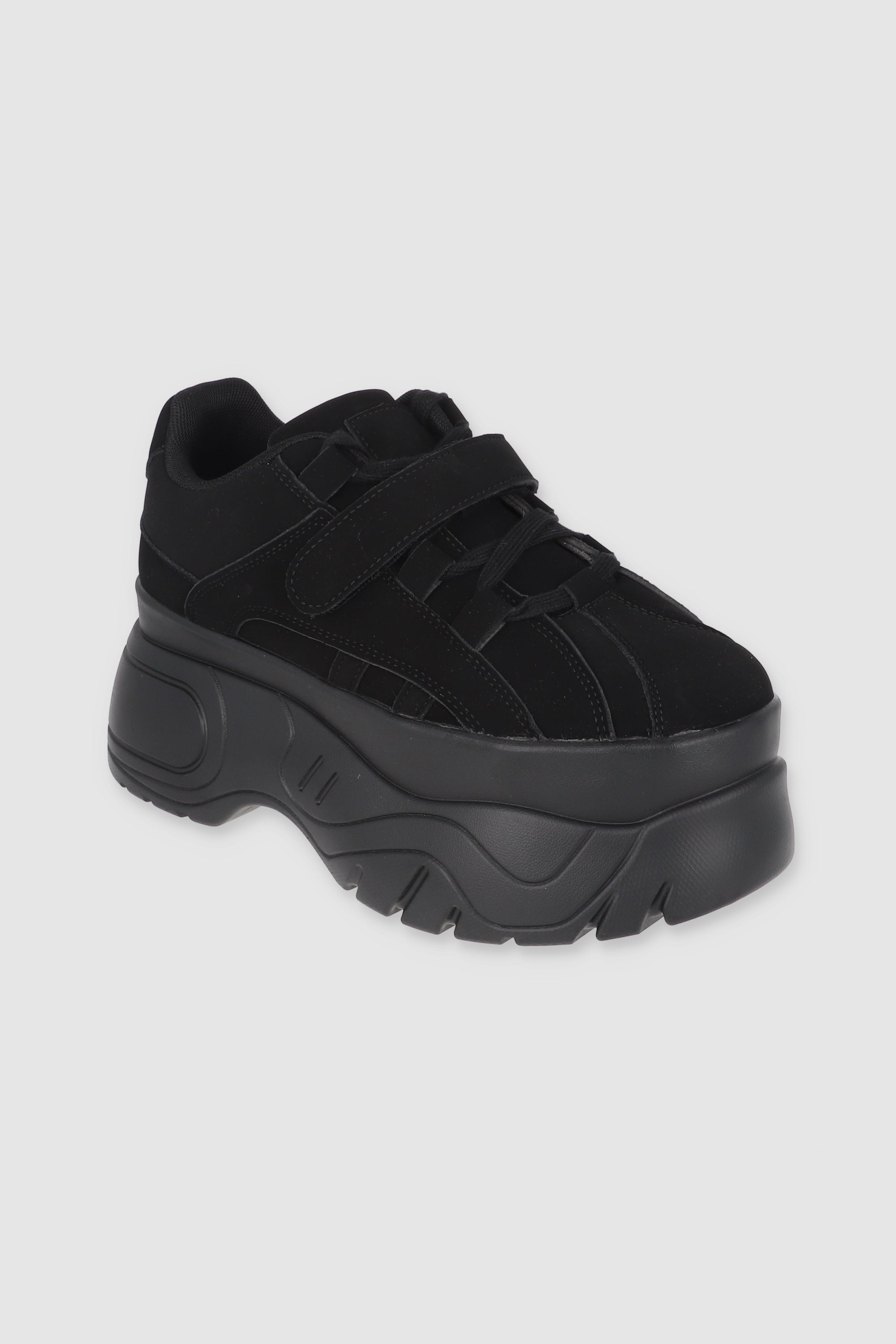 MEGA CHUNKY TENIS DETAIL VELCRO BLACK