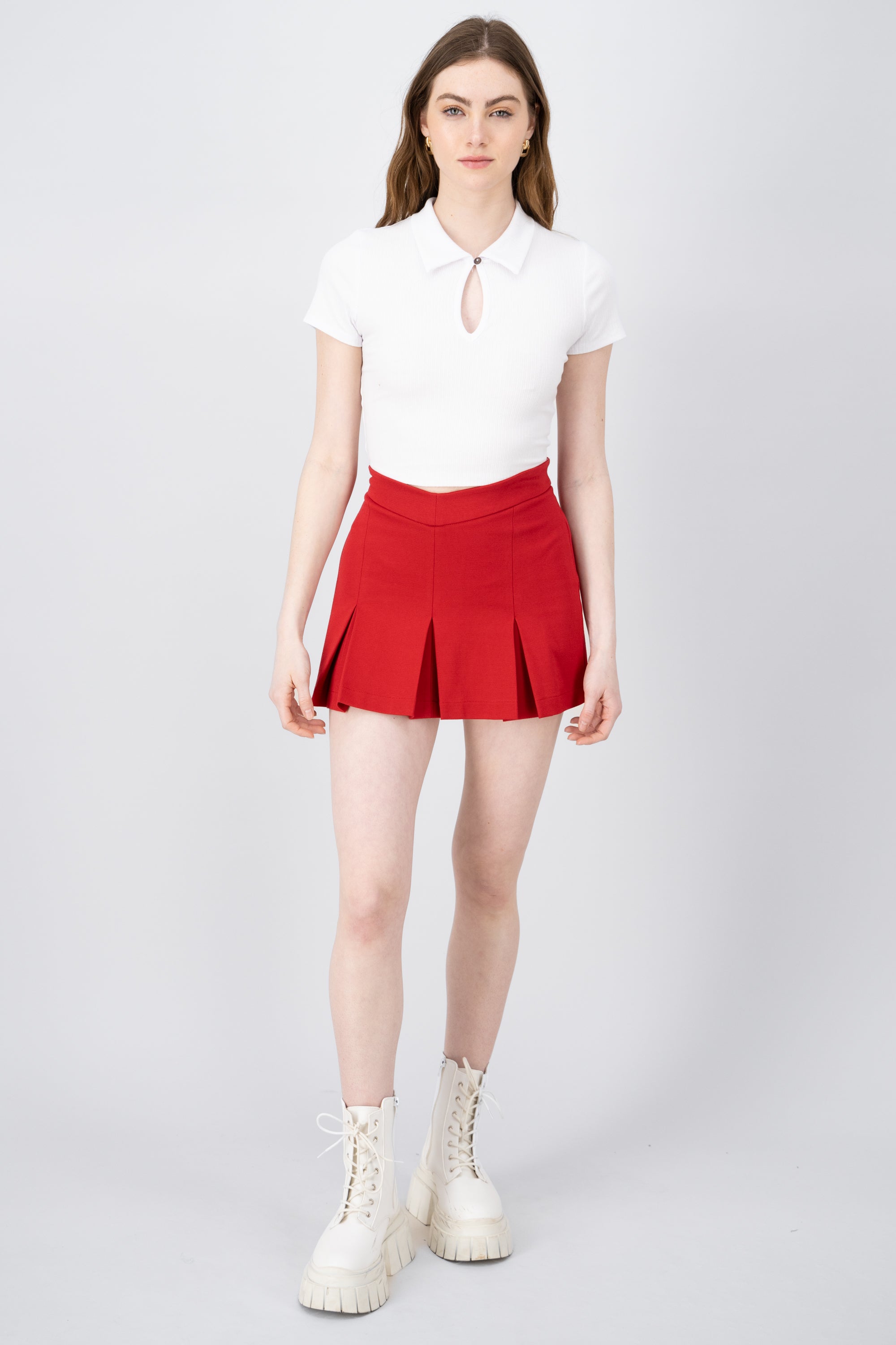 Smooth tablet skirt RED