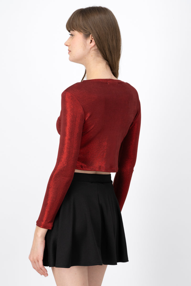 Long sleeve top RED