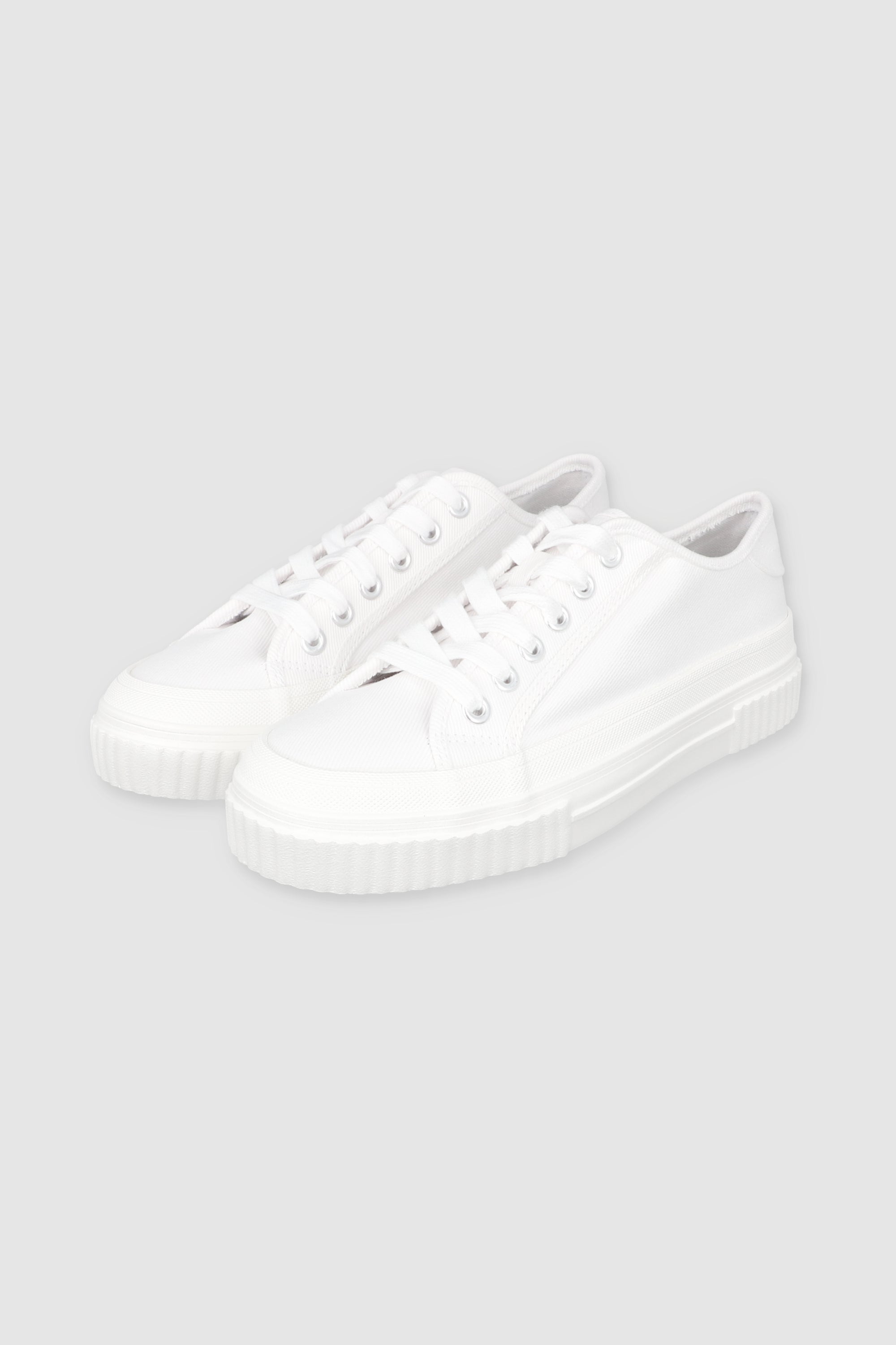 Basic Tennis Canvas Cortes WHITE