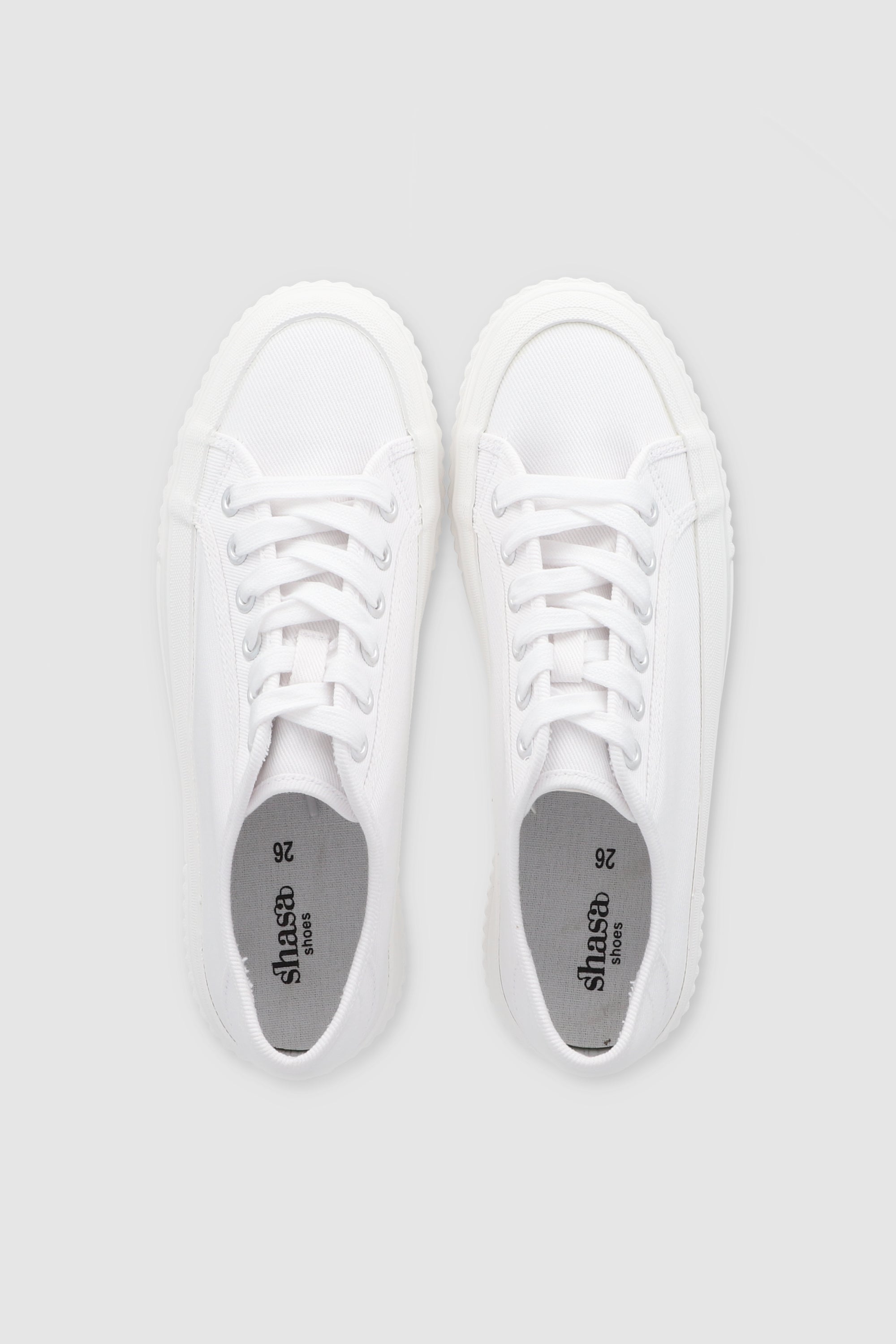 Basic Tennis Canvas Cortes WHITE