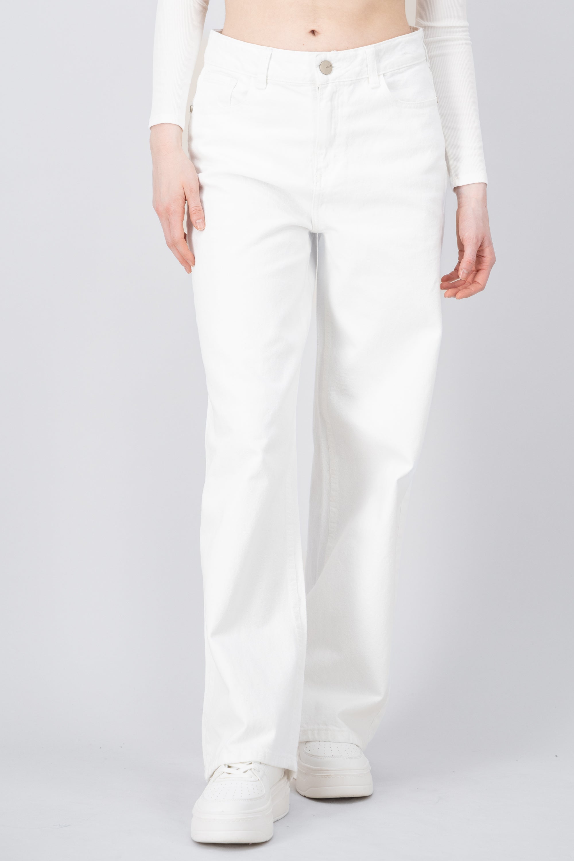 Basic wide legs WHITE