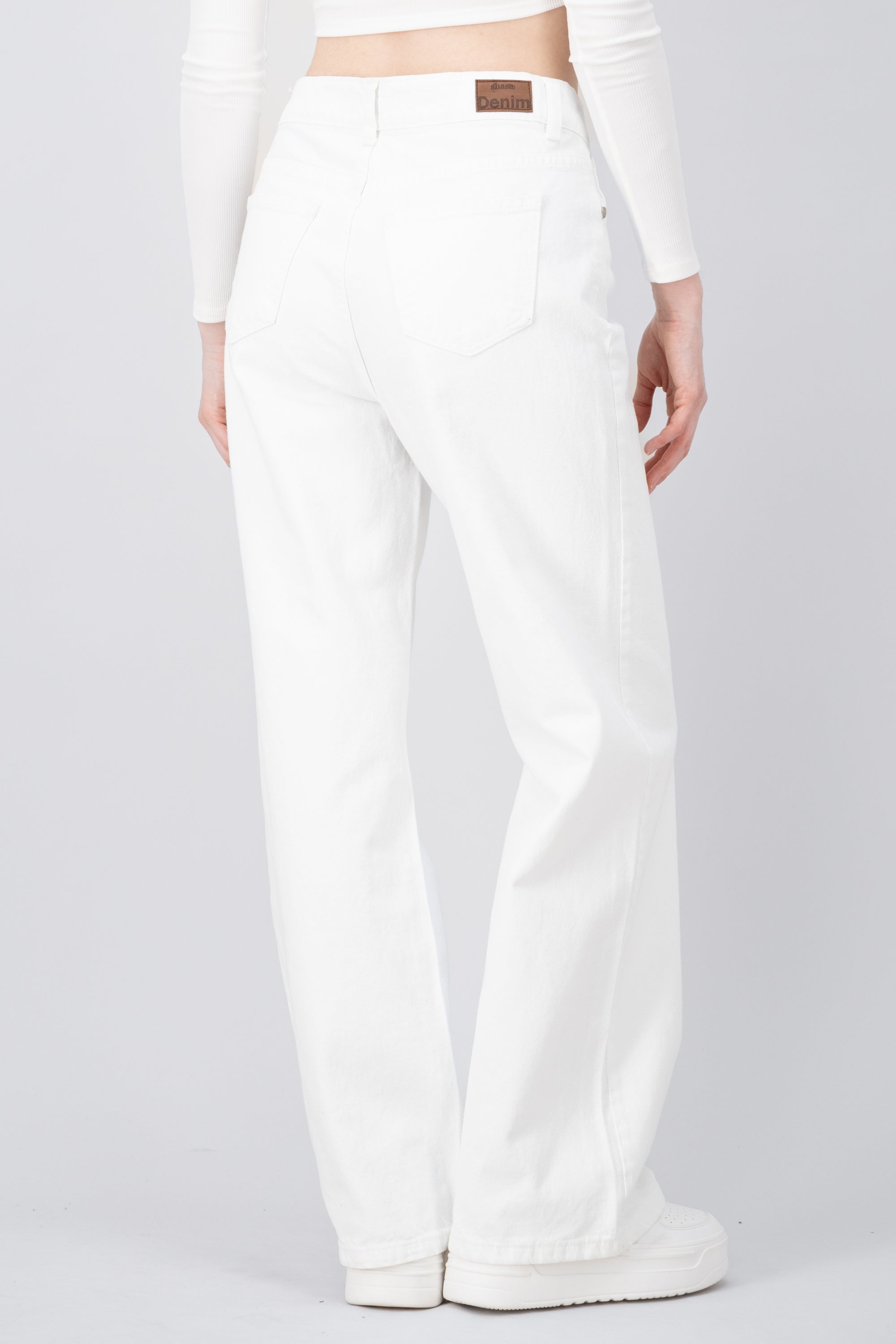 Basic wide legs WHITE