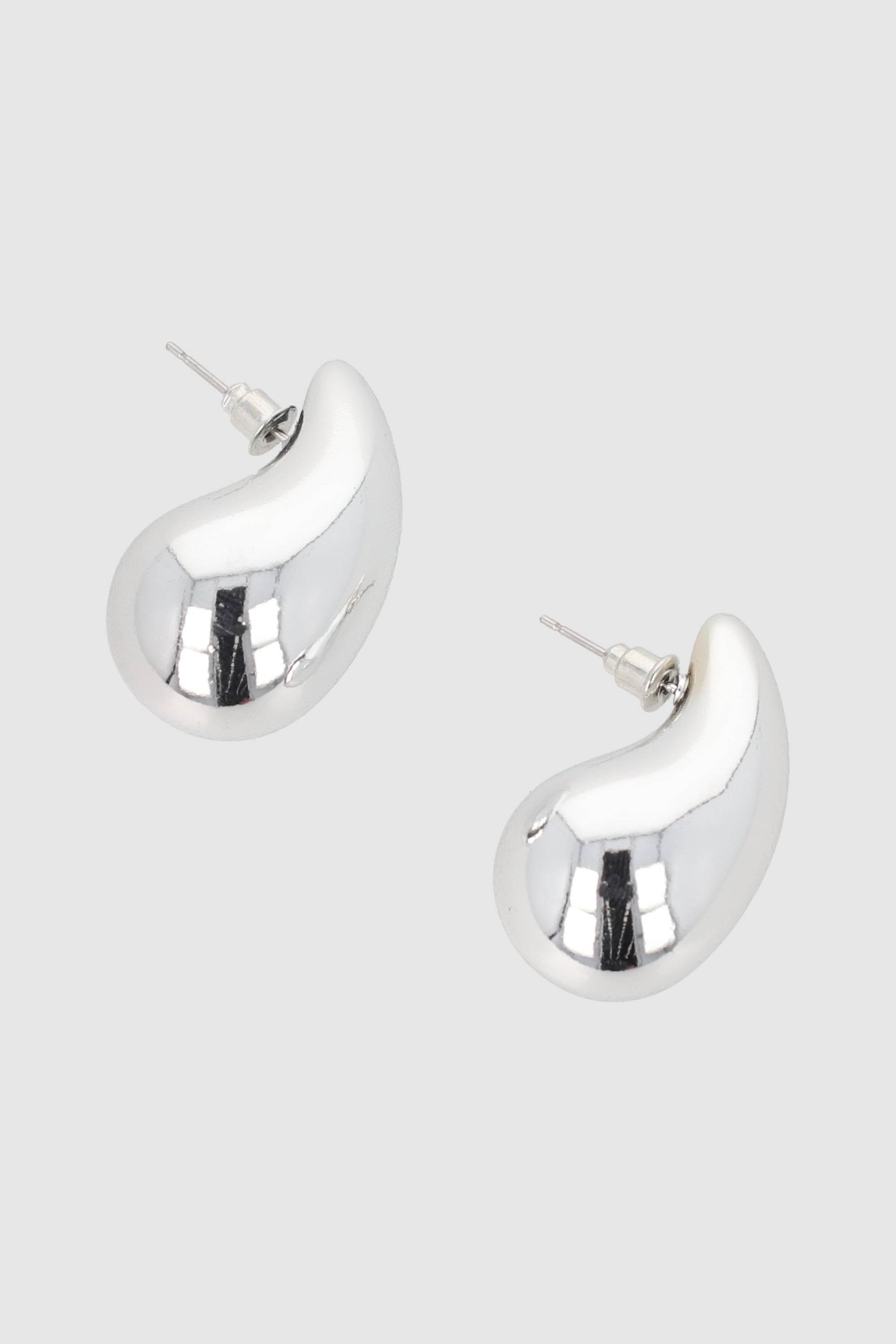 Aretes Gota Metalizada PLATA