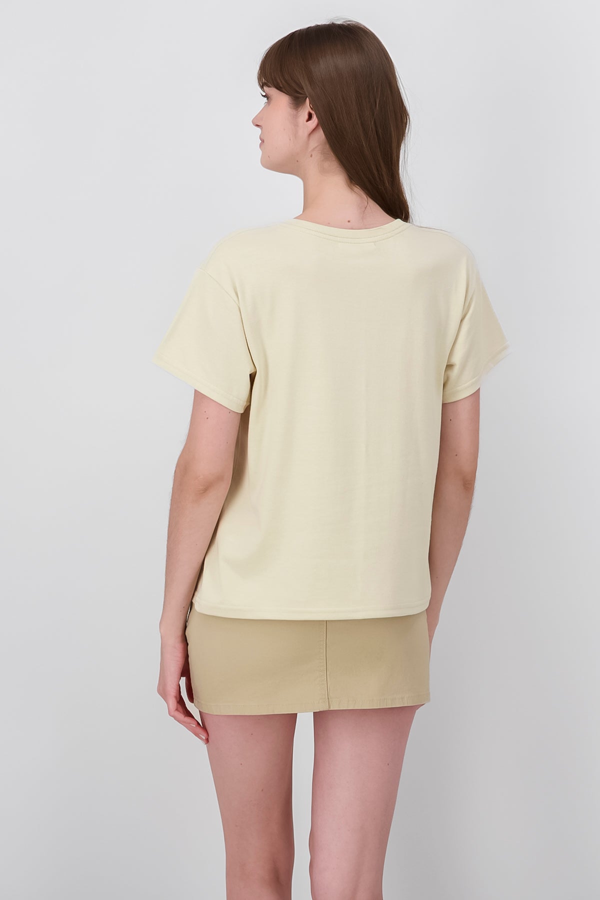Short manga shirt Brooklyn BEIGE
