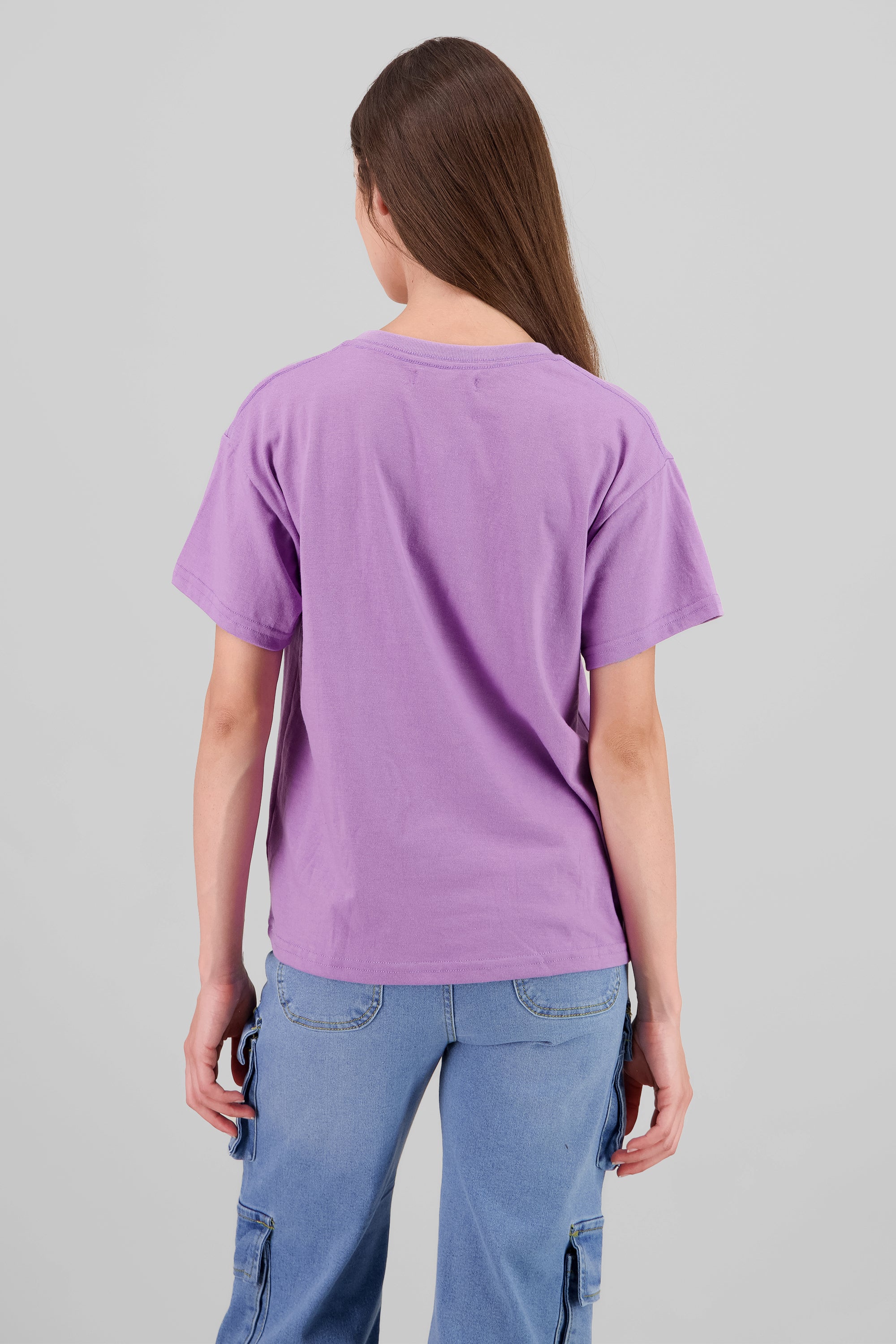 Playera Manga Corta Osito Brooklyn LILA