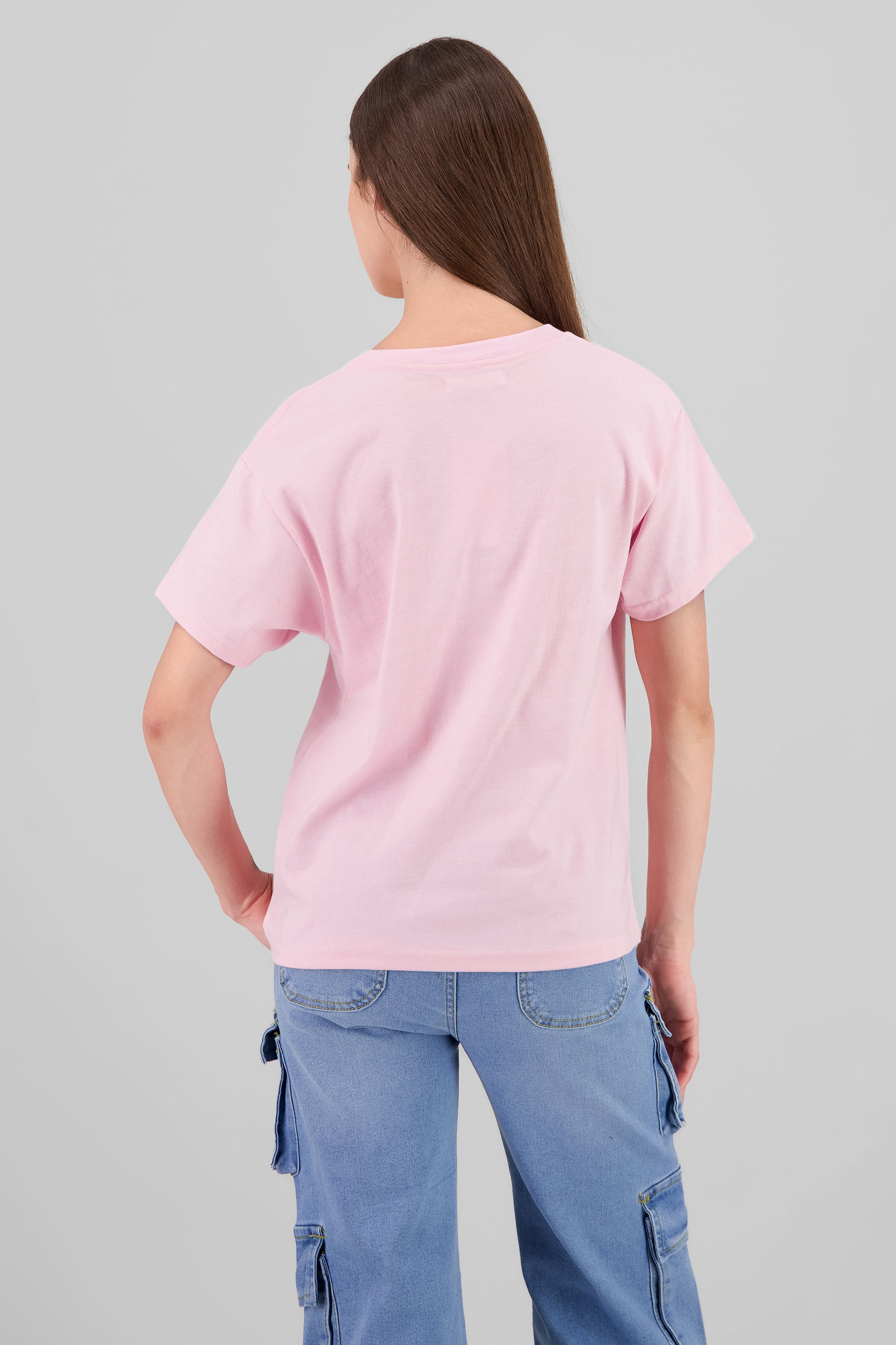 Playera Manga Corta Osito Brooklyn ROSA PASTEL