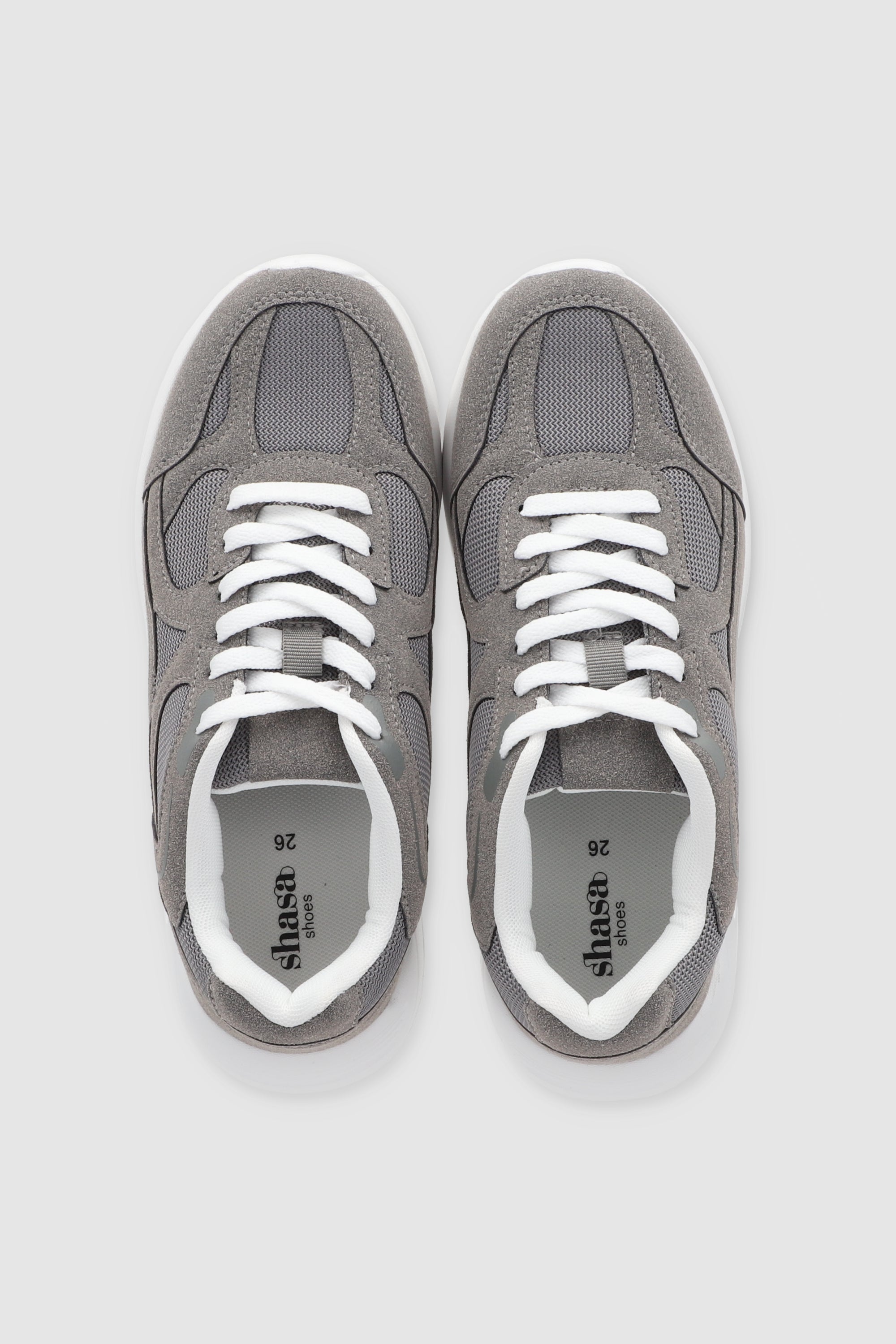 Tenis runner cortes mesh GRIS