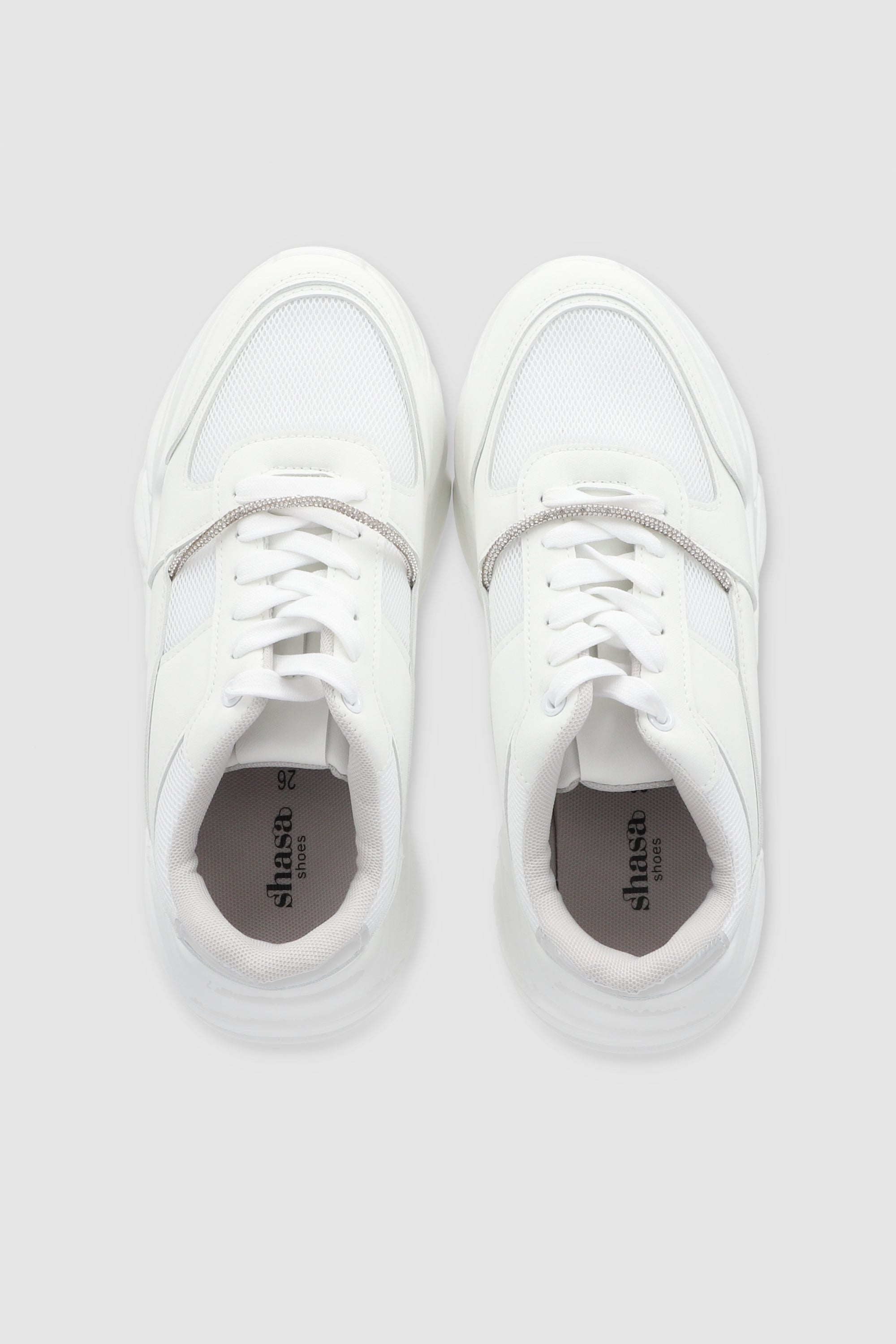 Chunky Tennis Tira Brillos WHITE