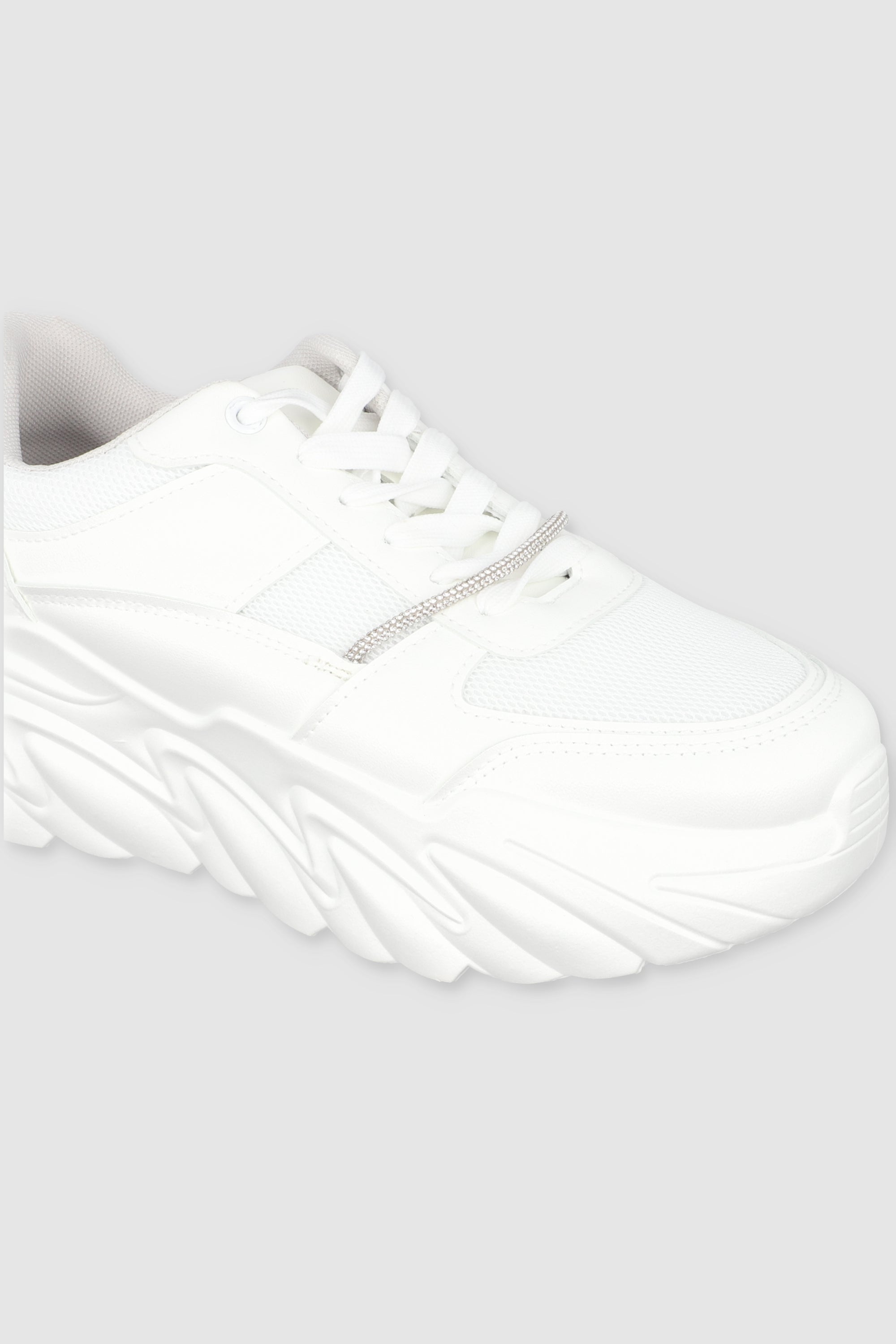 Chunky Tennis Tira Brillos WHITE