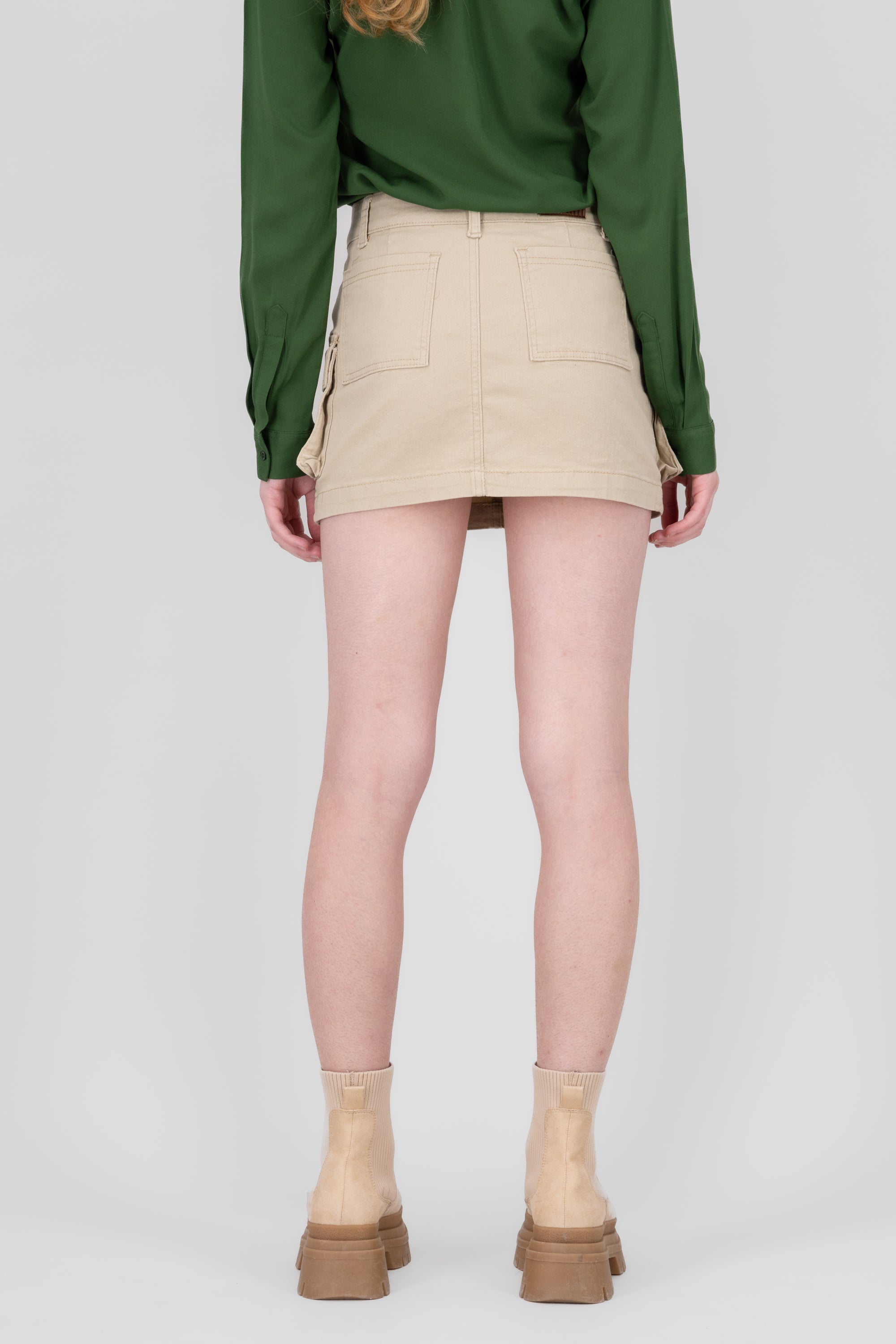 Mini multibolsa skirt BONE