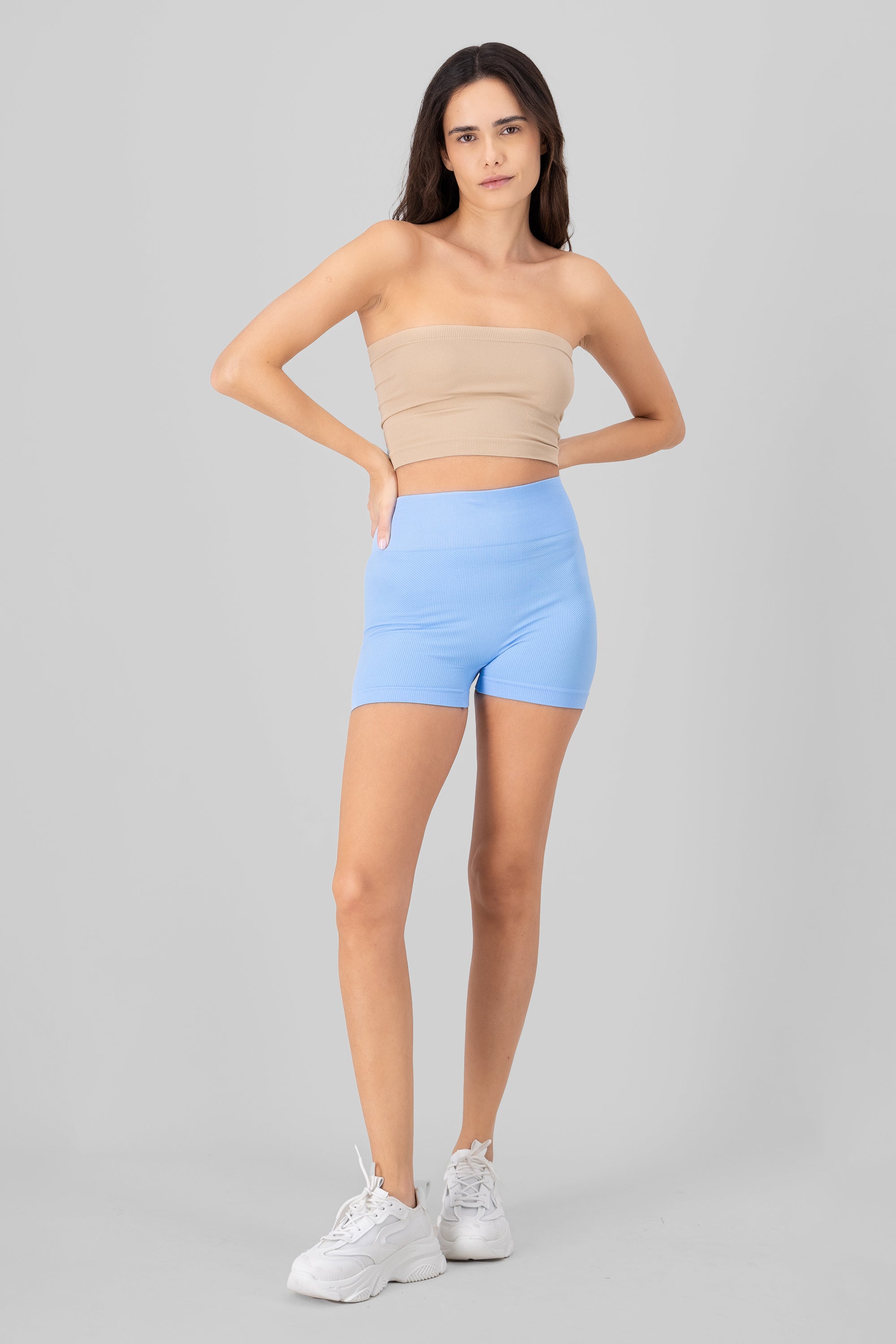 Biker Seamless Rib AZUL PASTEL