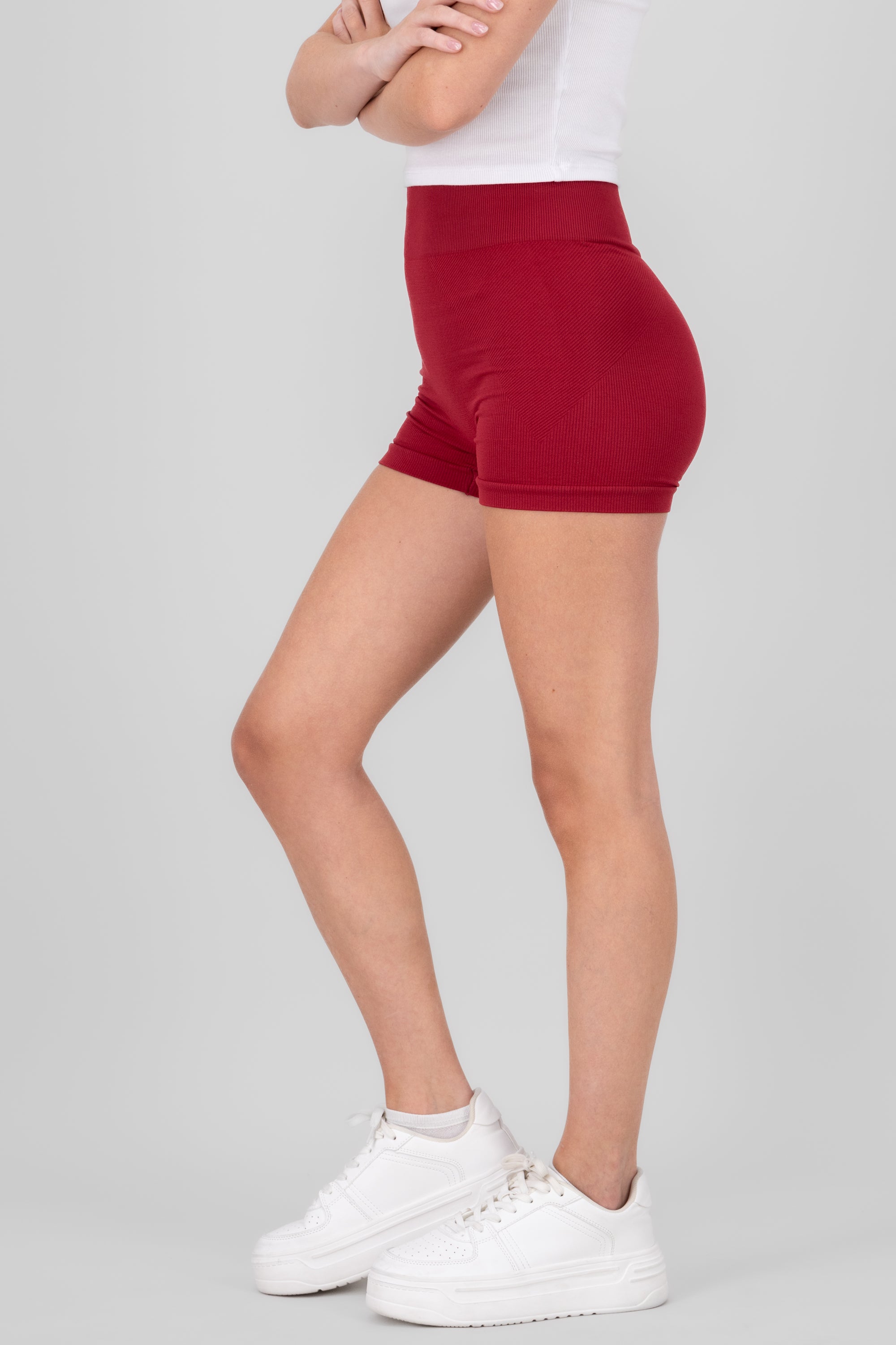 Biker Seamless Rib ROJO CEREZA