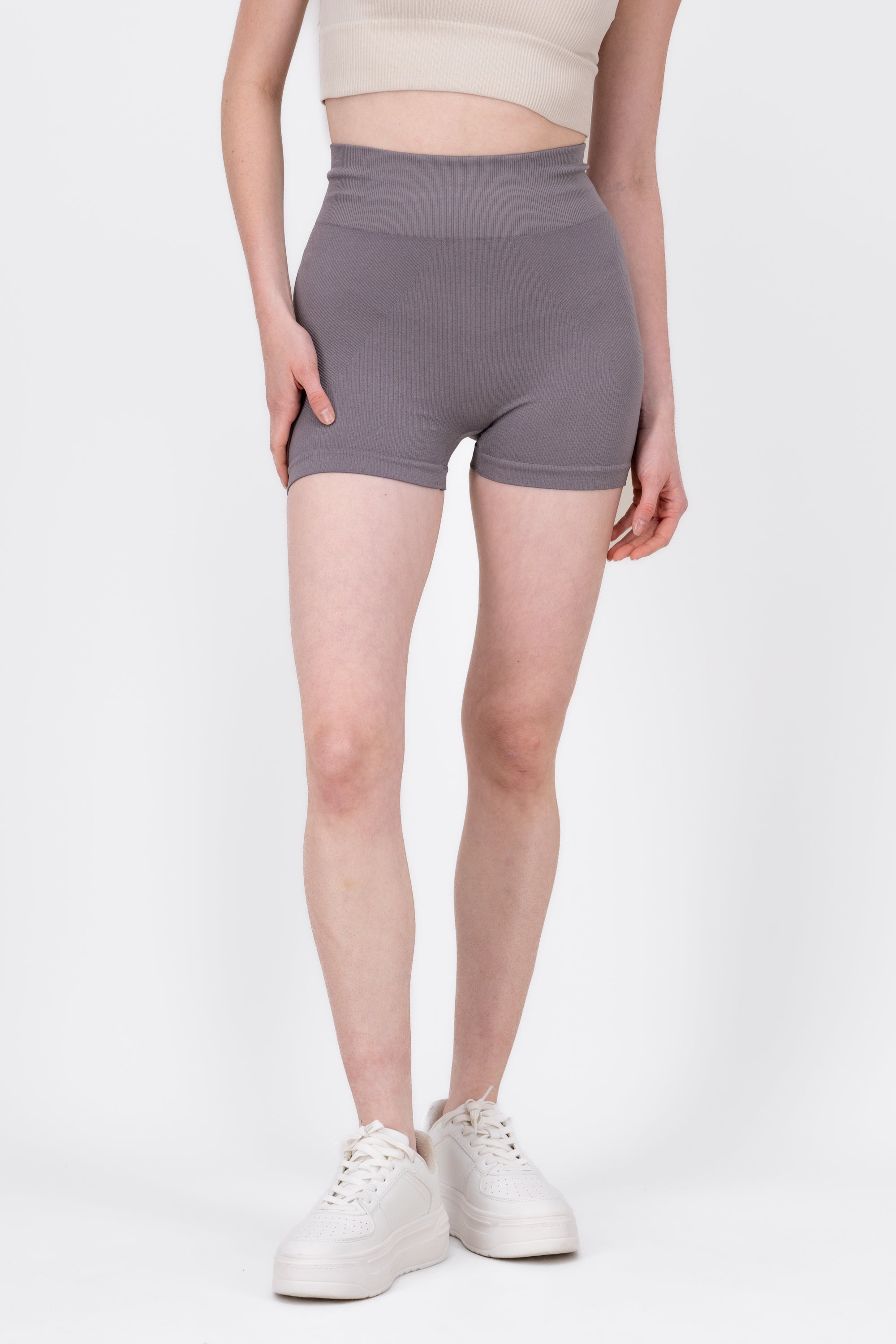 Biker Seamless Rib GRIS OBSCURO