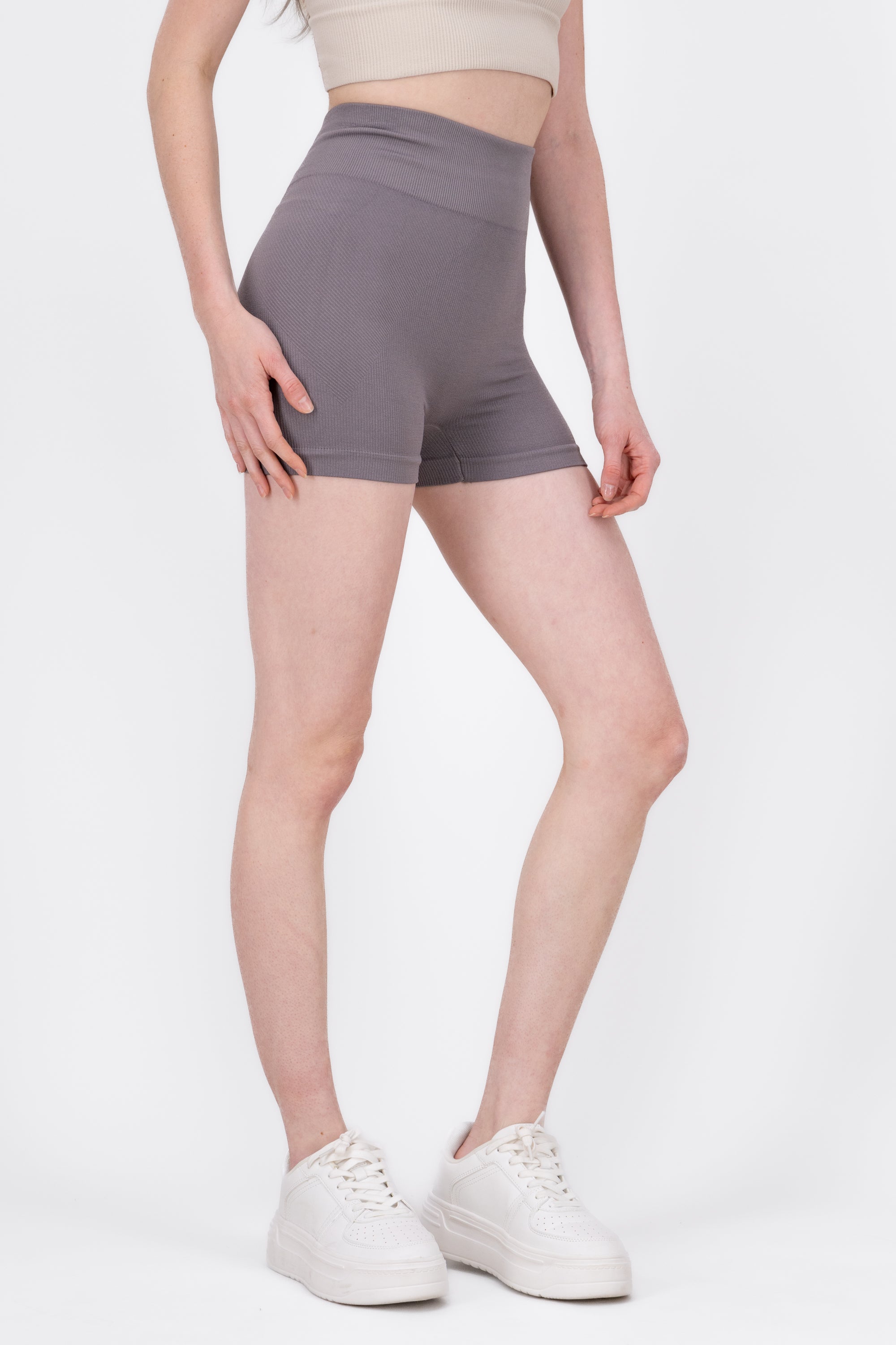 Biker Seamless Rib GRIS OBSCURO