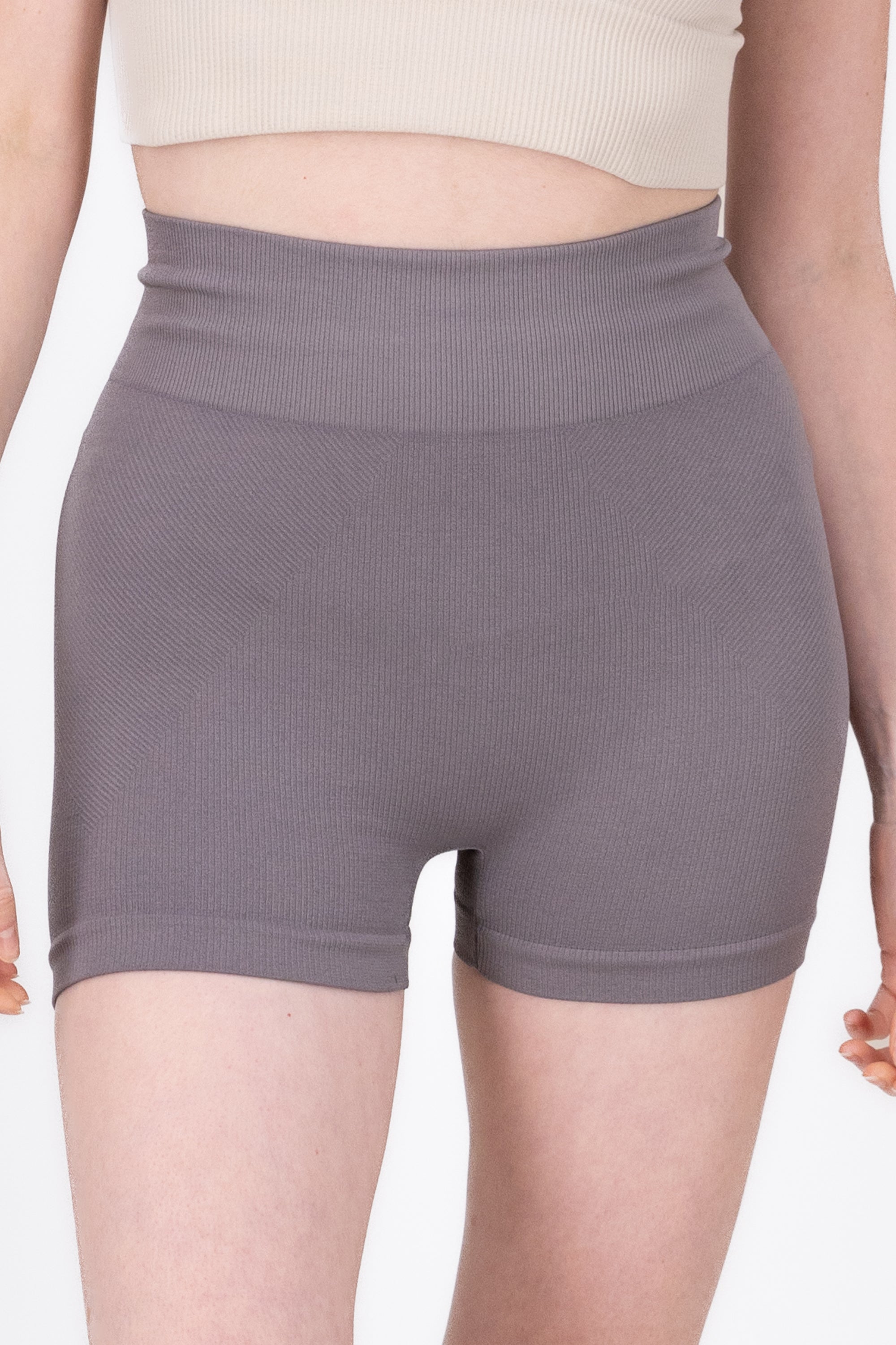 Biker Seamless Rib GRIS OBSCURO