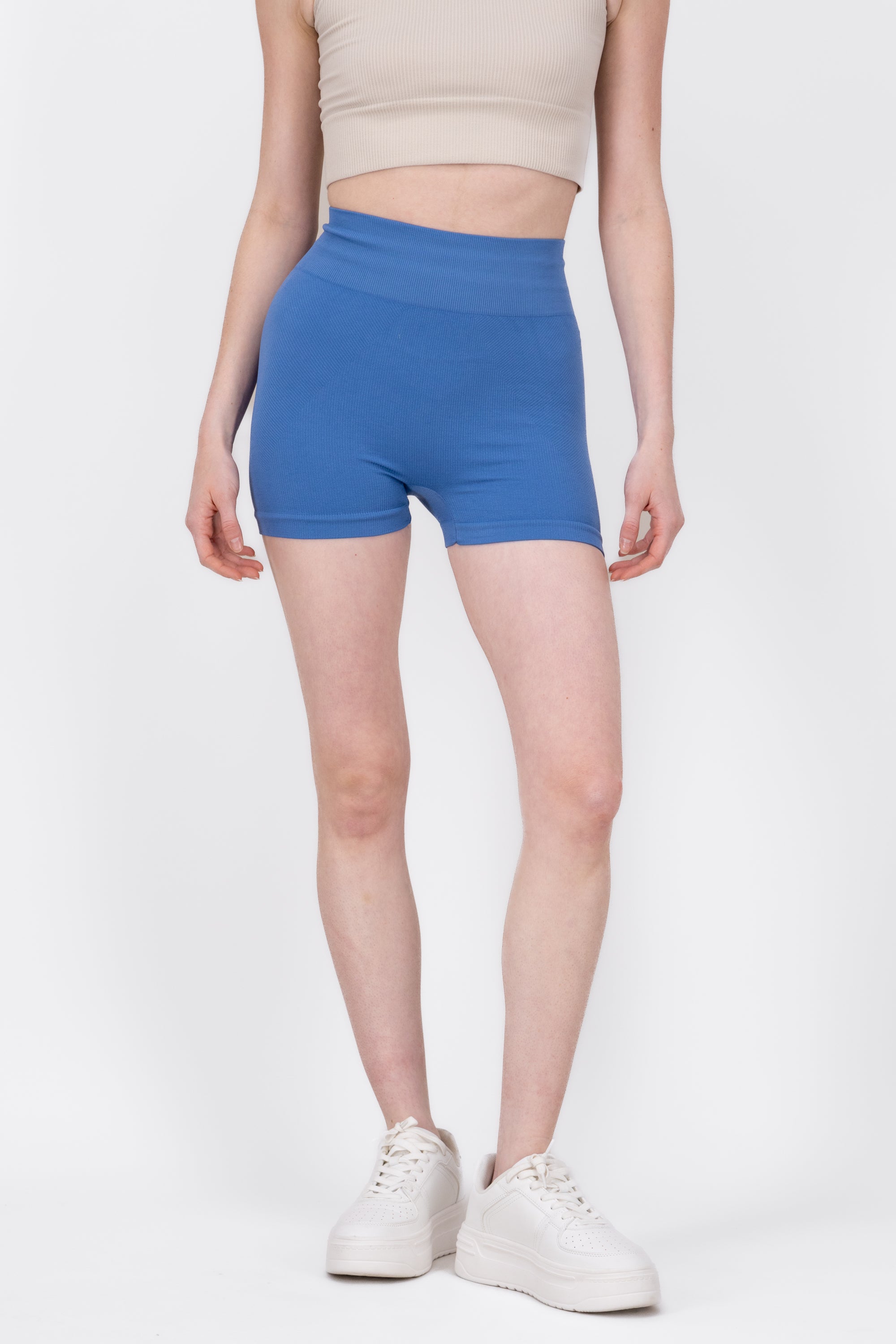 Biker Seamless Rib INDIGO