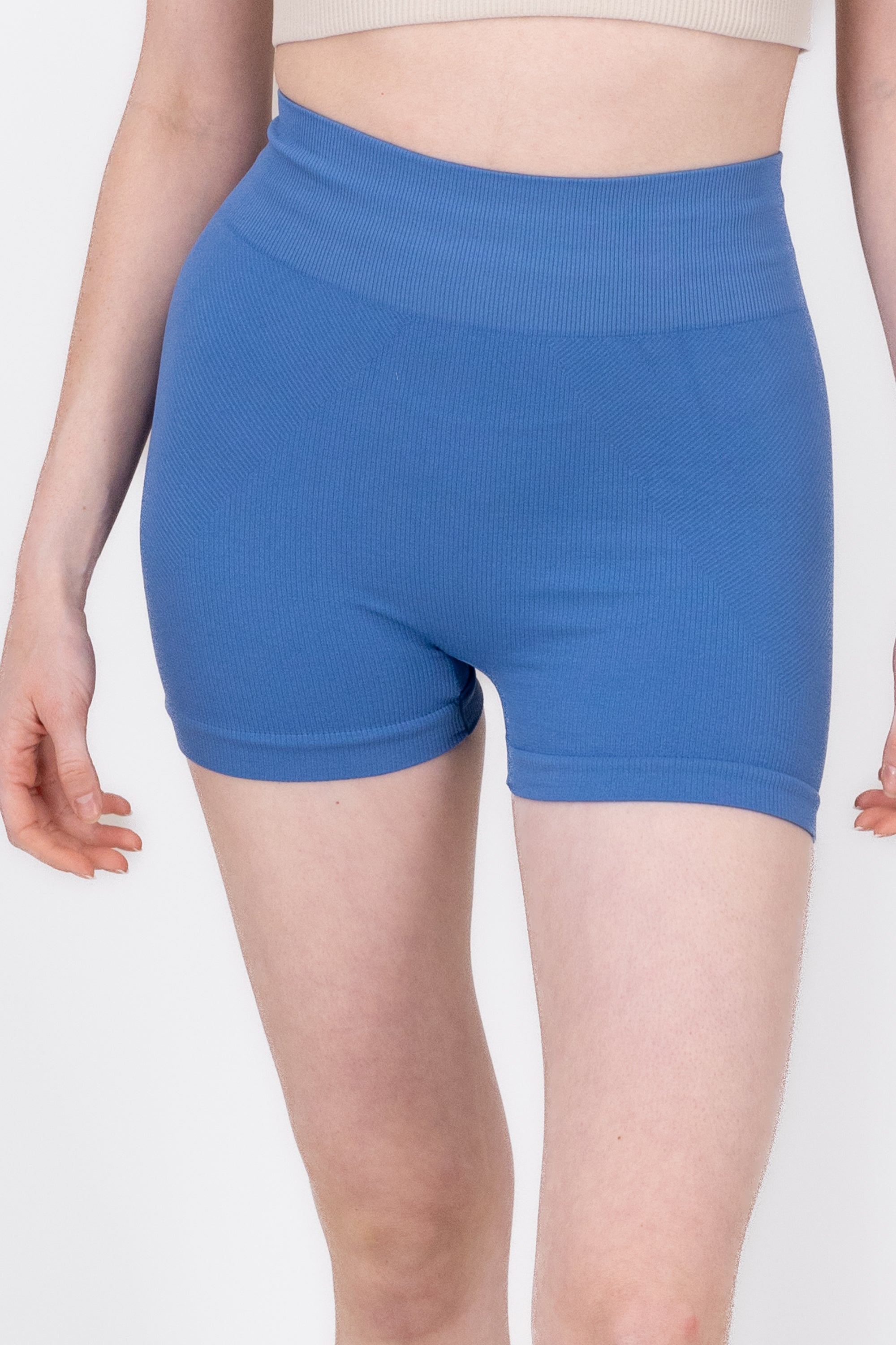 Biker Seamless Rib INDIGO