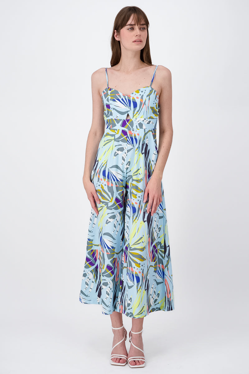 Jumpsuit Estampado Tropical AZUL