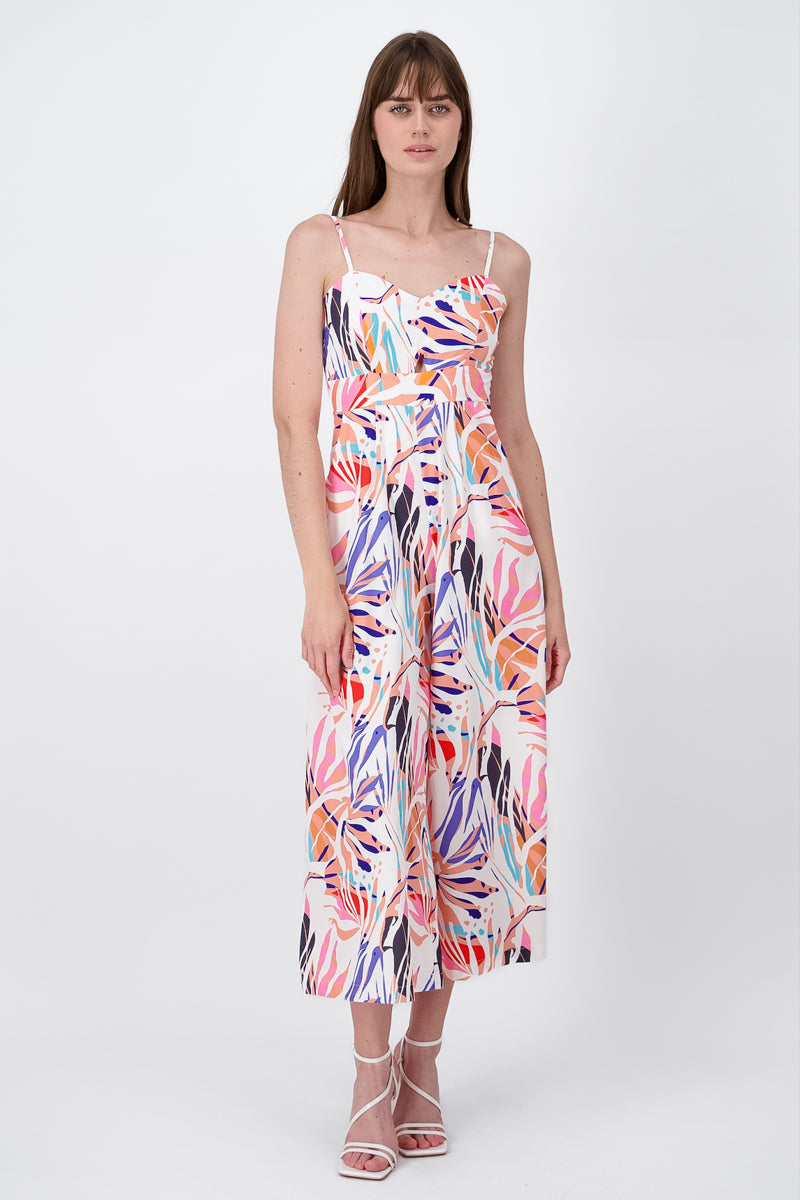 Jumpsuit Estampado Tropical BLANCO