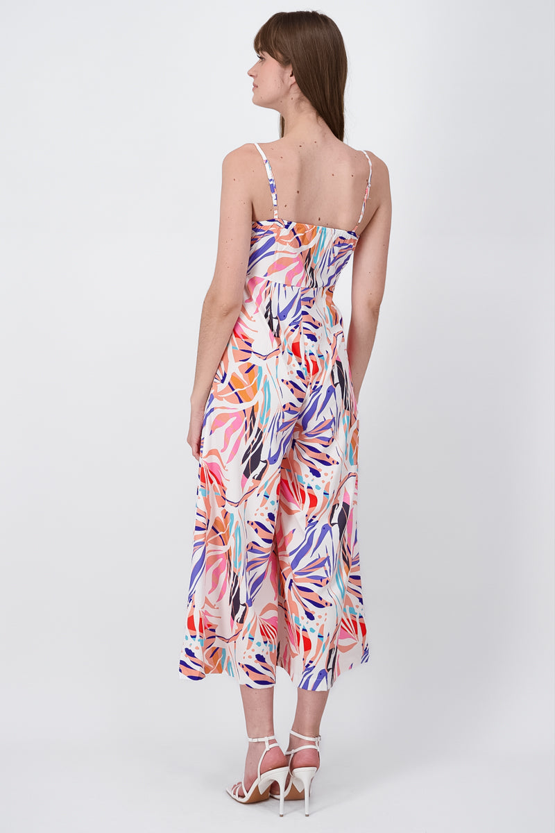 Jumpsuit Estampado Tropical BLANCO