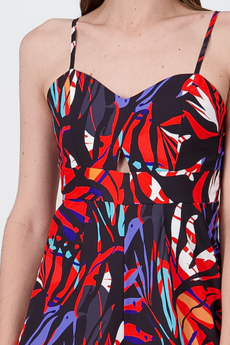 Jumpsuit Estampado Tropical NEGRO