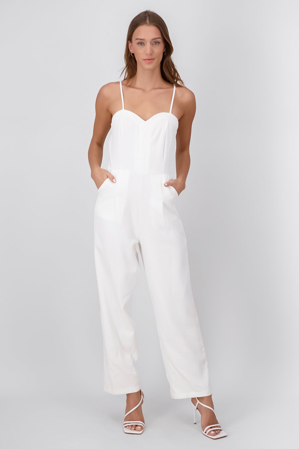 Jumpsuit Largo Tirantes BLANCO