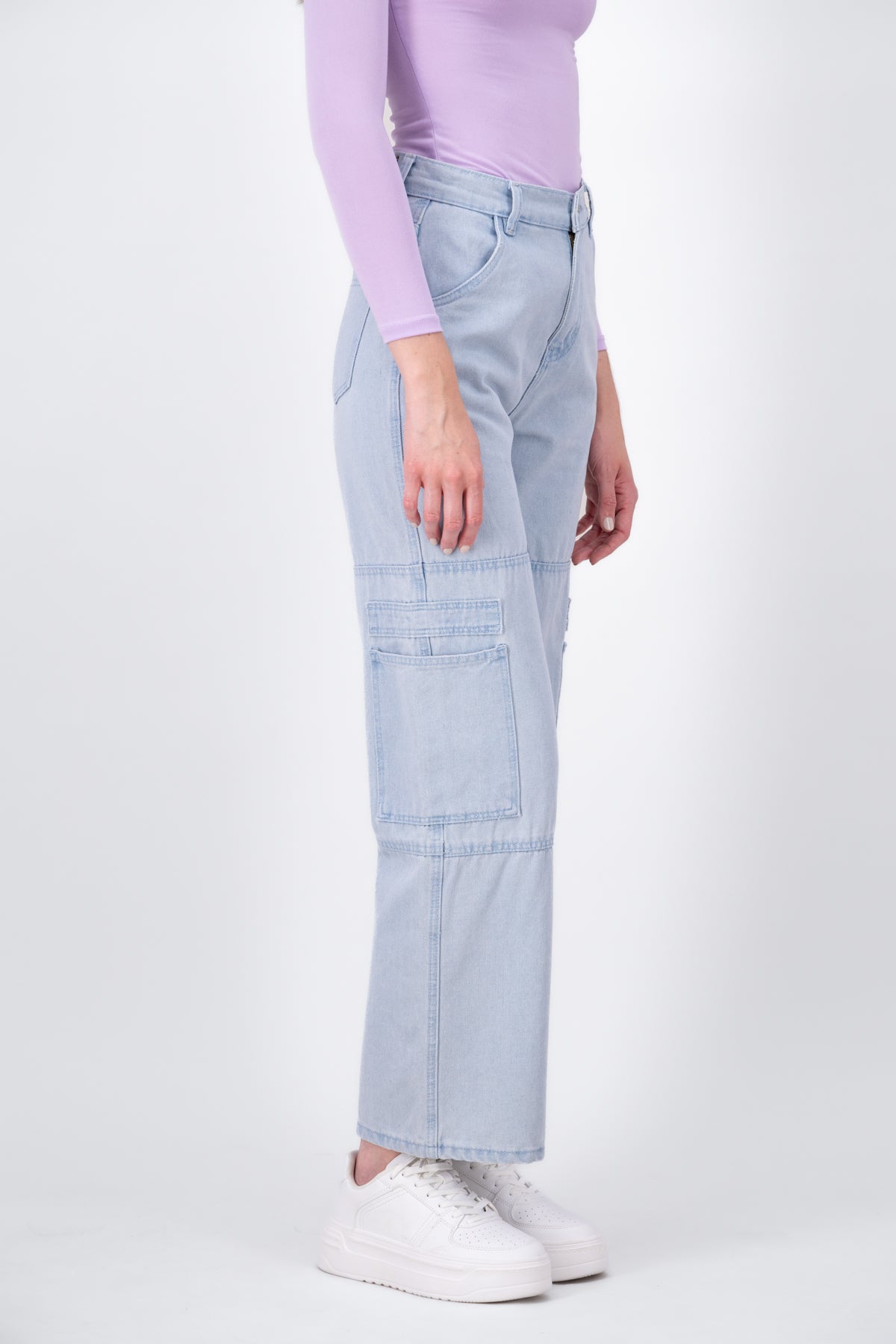 Straight position jeans Super bleached