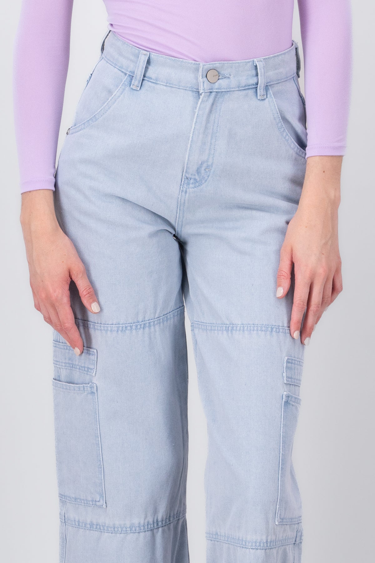 Straight position jeans Super bleached