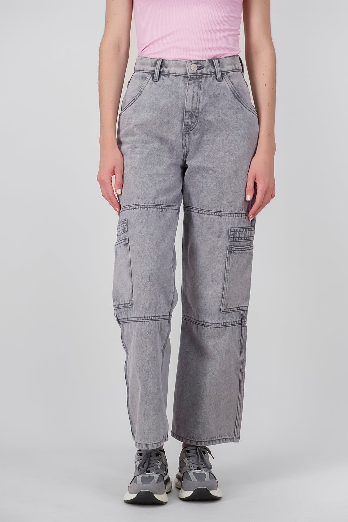 Straight position jeans Dark gray