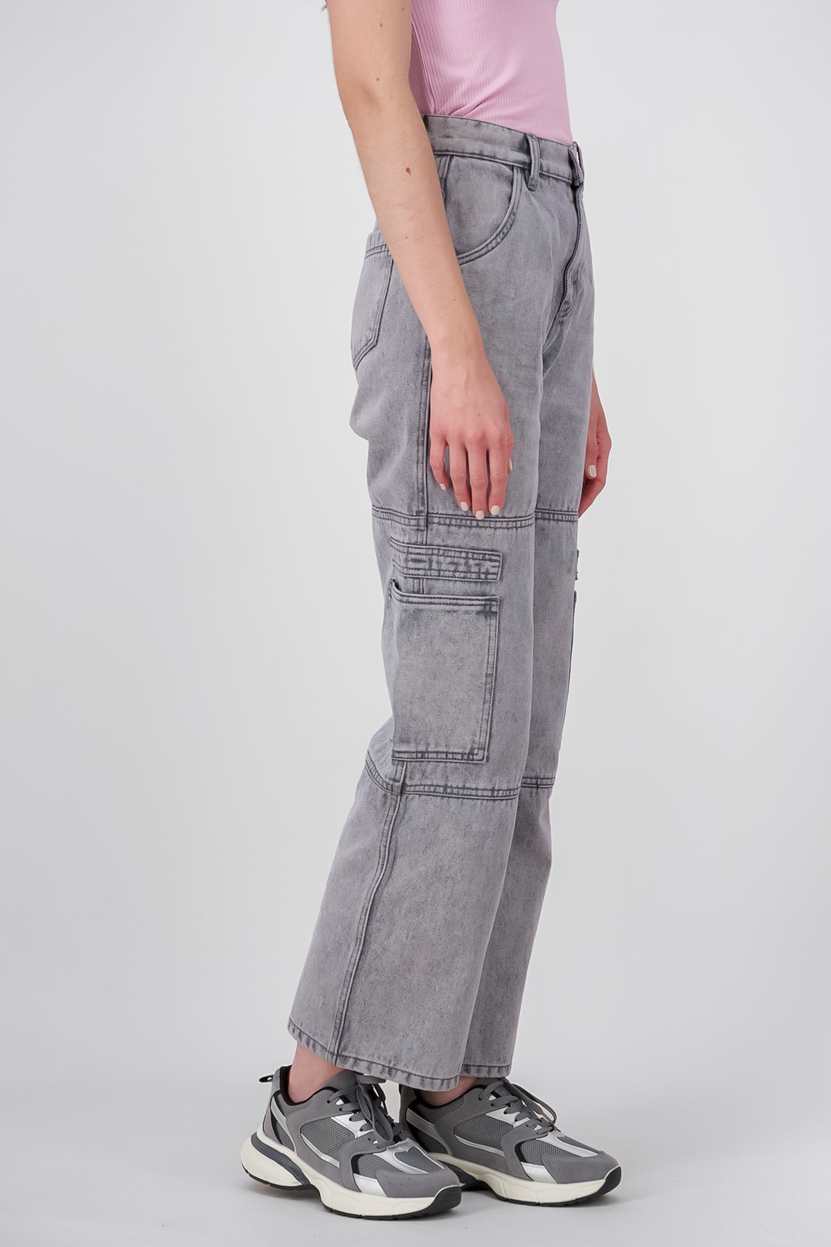 Straight position jeans Dark gray