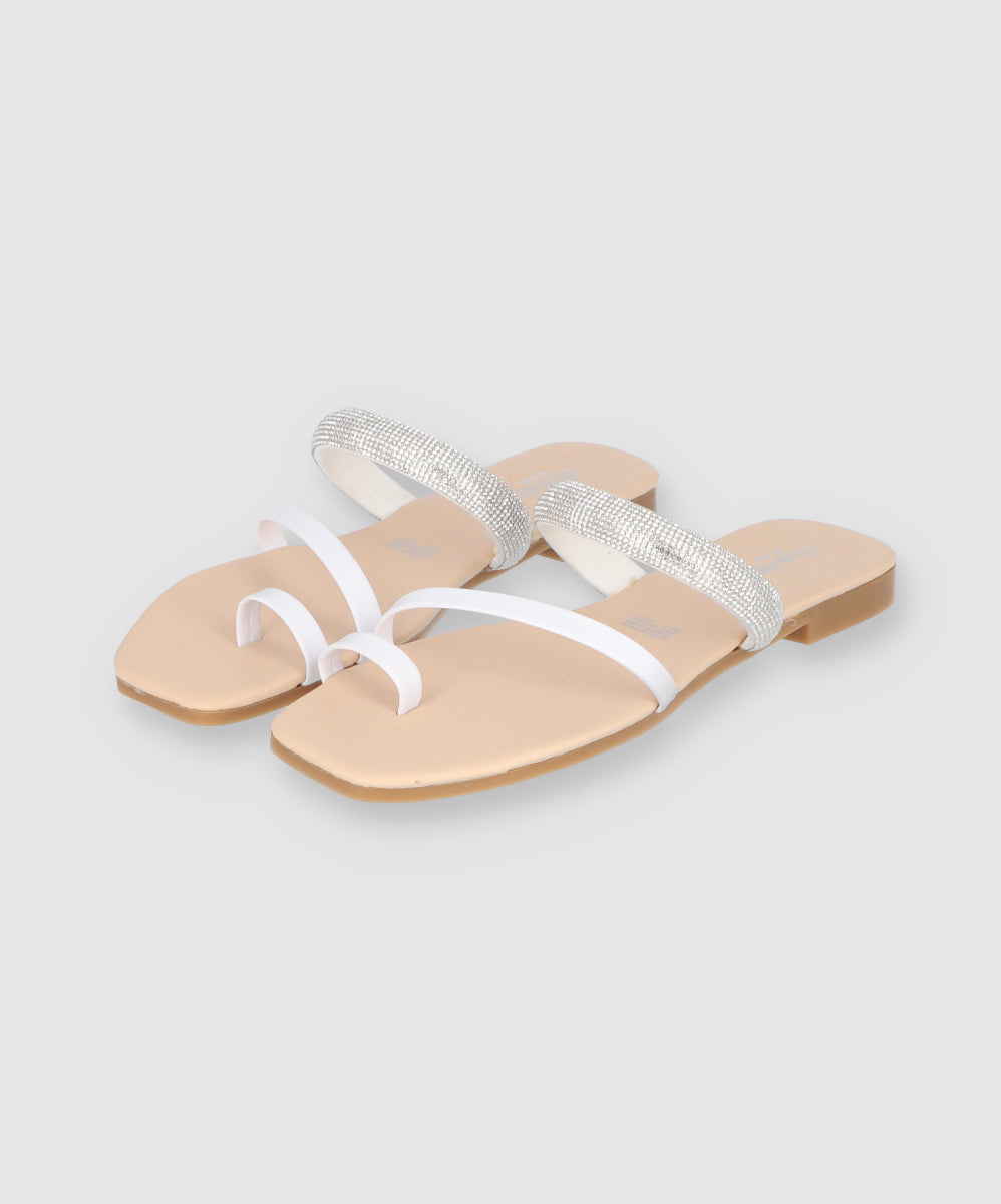 Sandal Pala finger shine WHITE