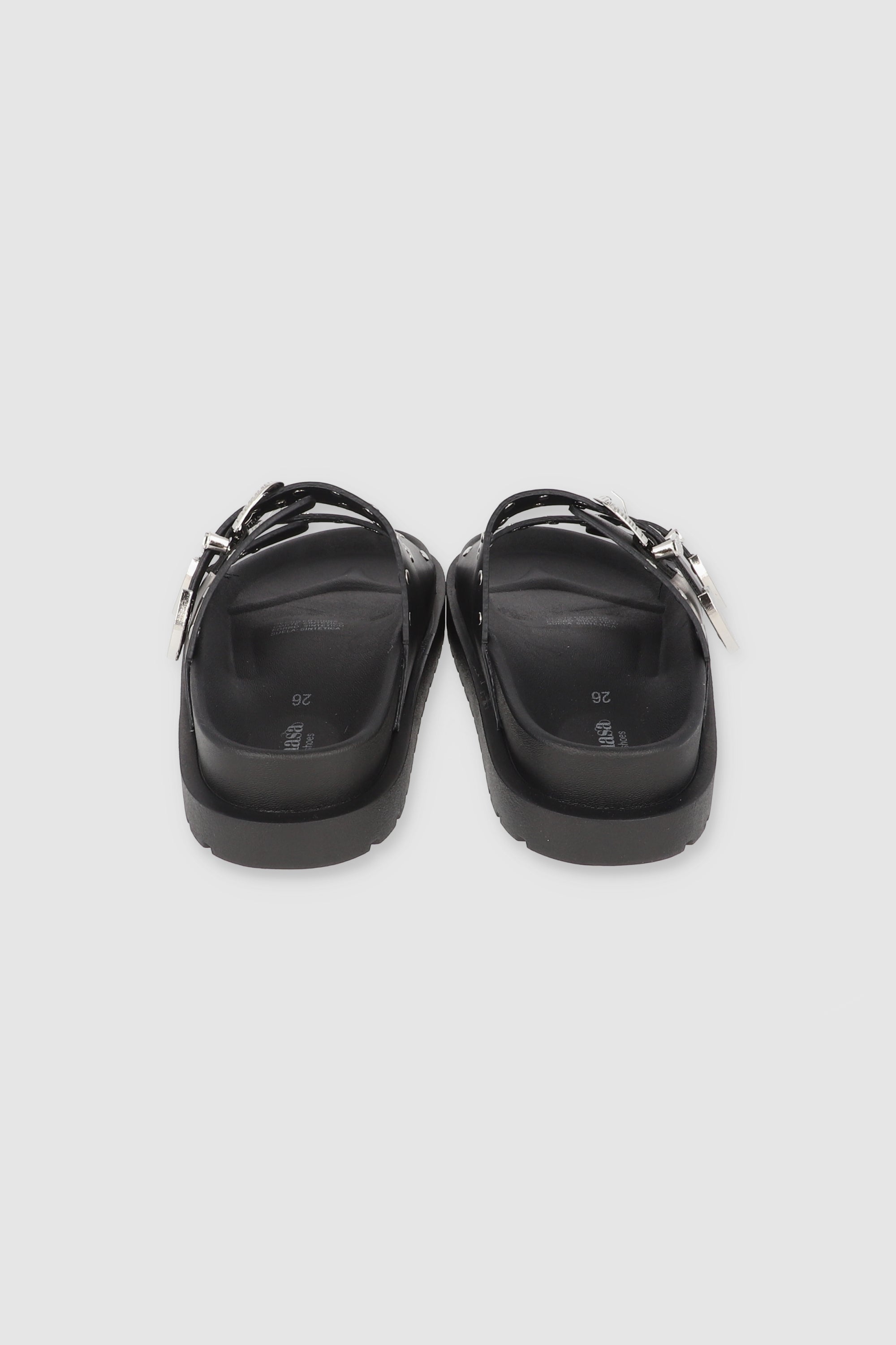 Sandal Studs Megas Buckles BLACK