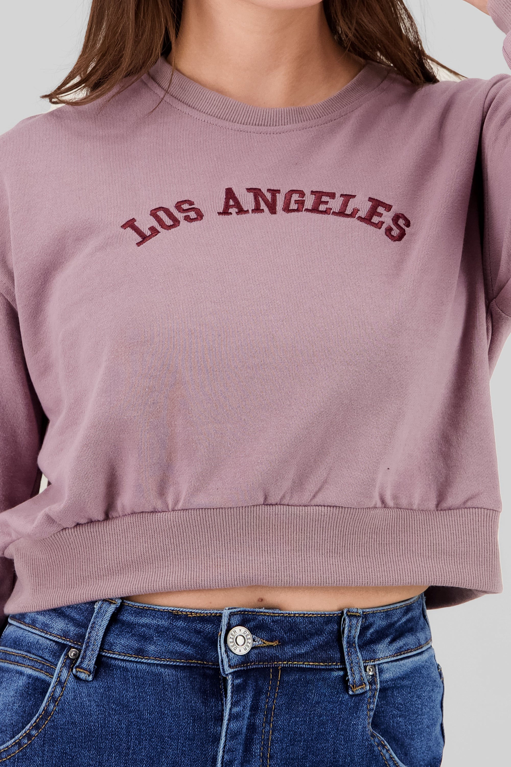 Sudadera cropped los angeles MALVA