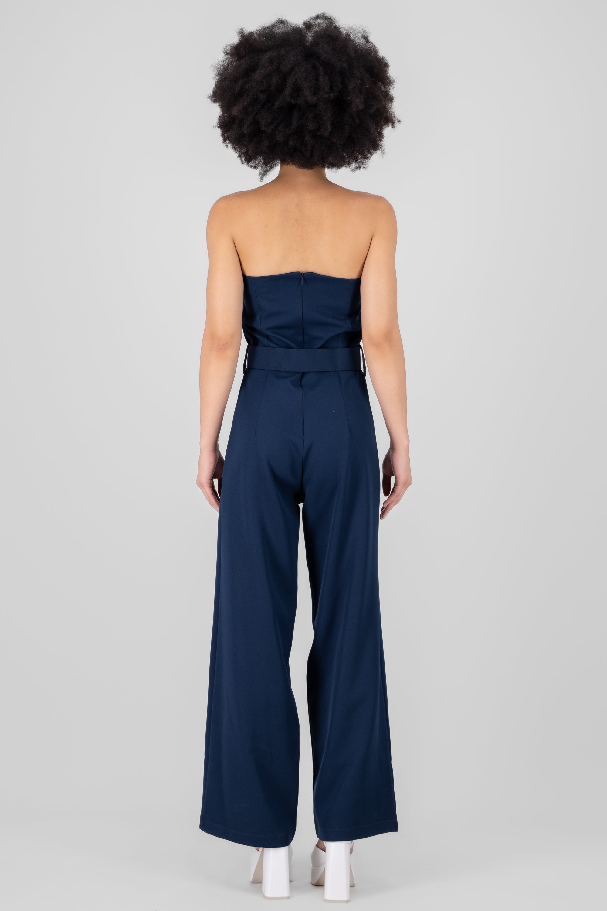 Jumpsuit Liso Cinturon MARINO